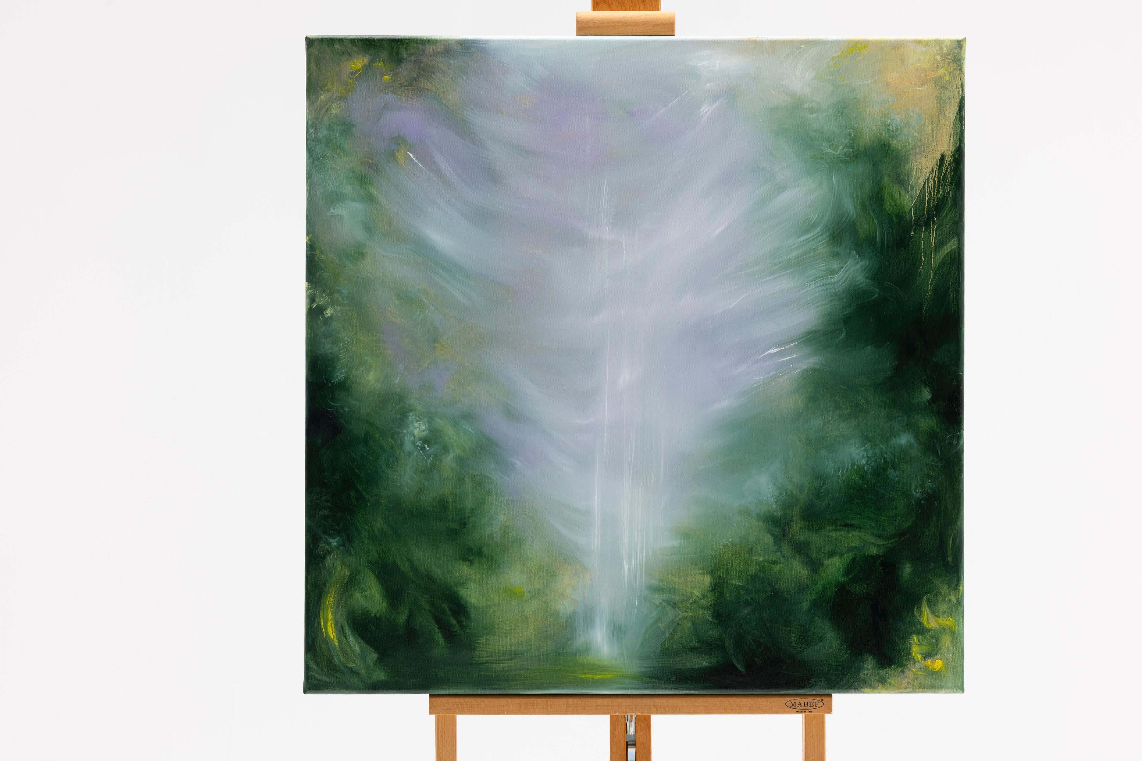 Drago addormentato - Quadro astratto Greene & Greene & Greene drammatico Nature in vendita 4