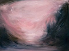 Ciel d'Espagne - Peinture de coucher de soleil, paysage abstrait, chaud et dramatique