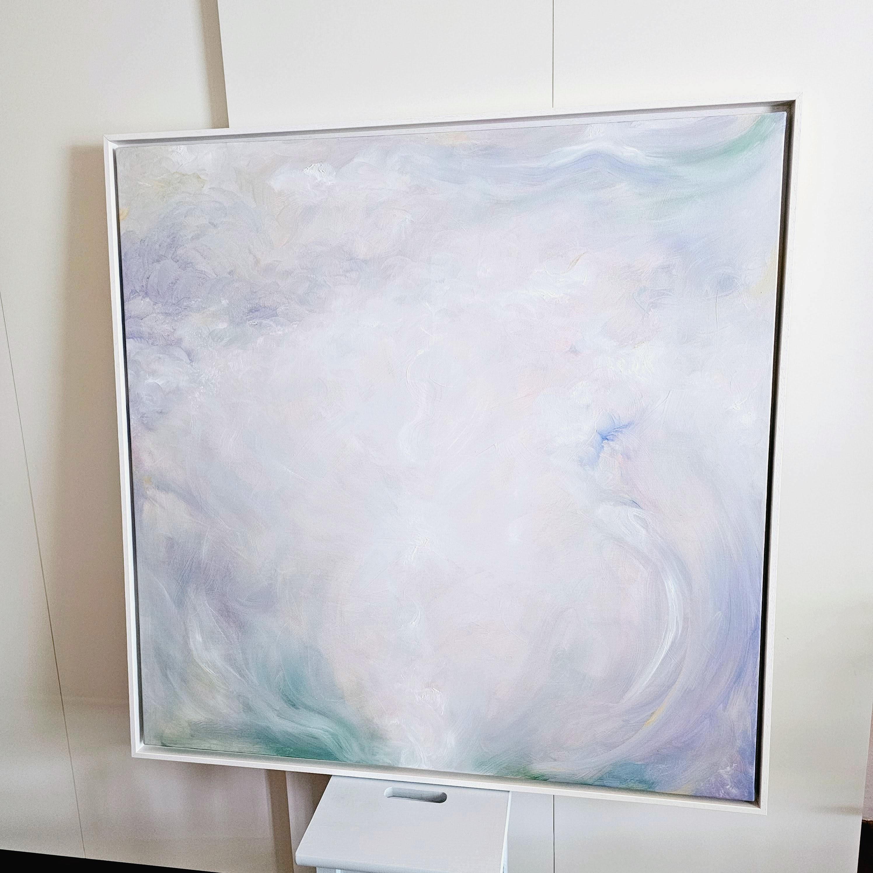 The Awakening - Soft, subtle, large abstract painting For Sale 1