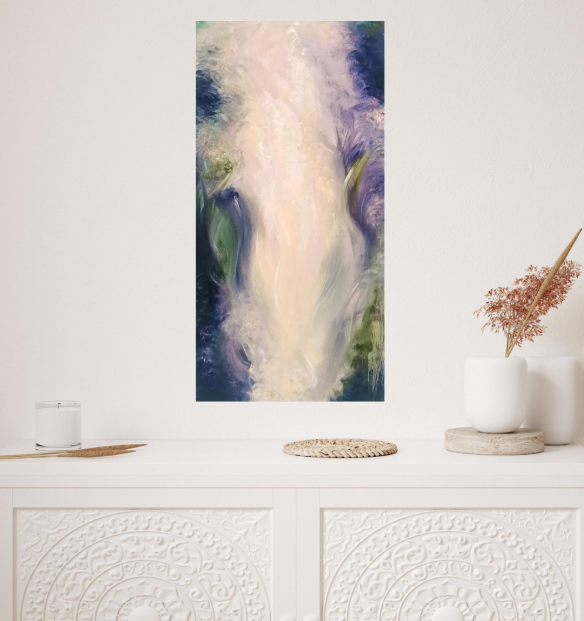 The birth of every wave - Fluid abstract nature painting For Sale 5