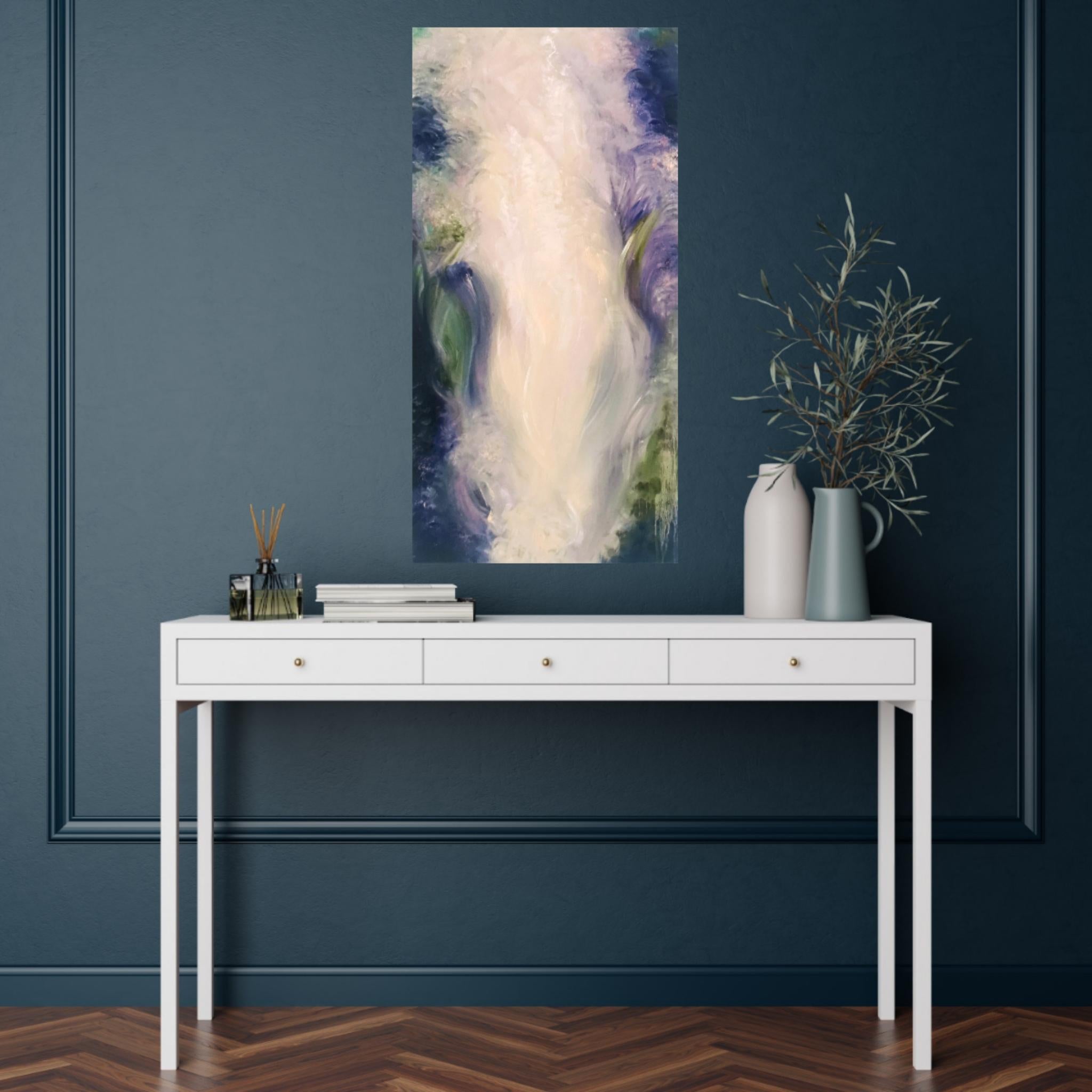 La nascita di ogni onda - Quadro astratto fluido di Nature in vendita 9