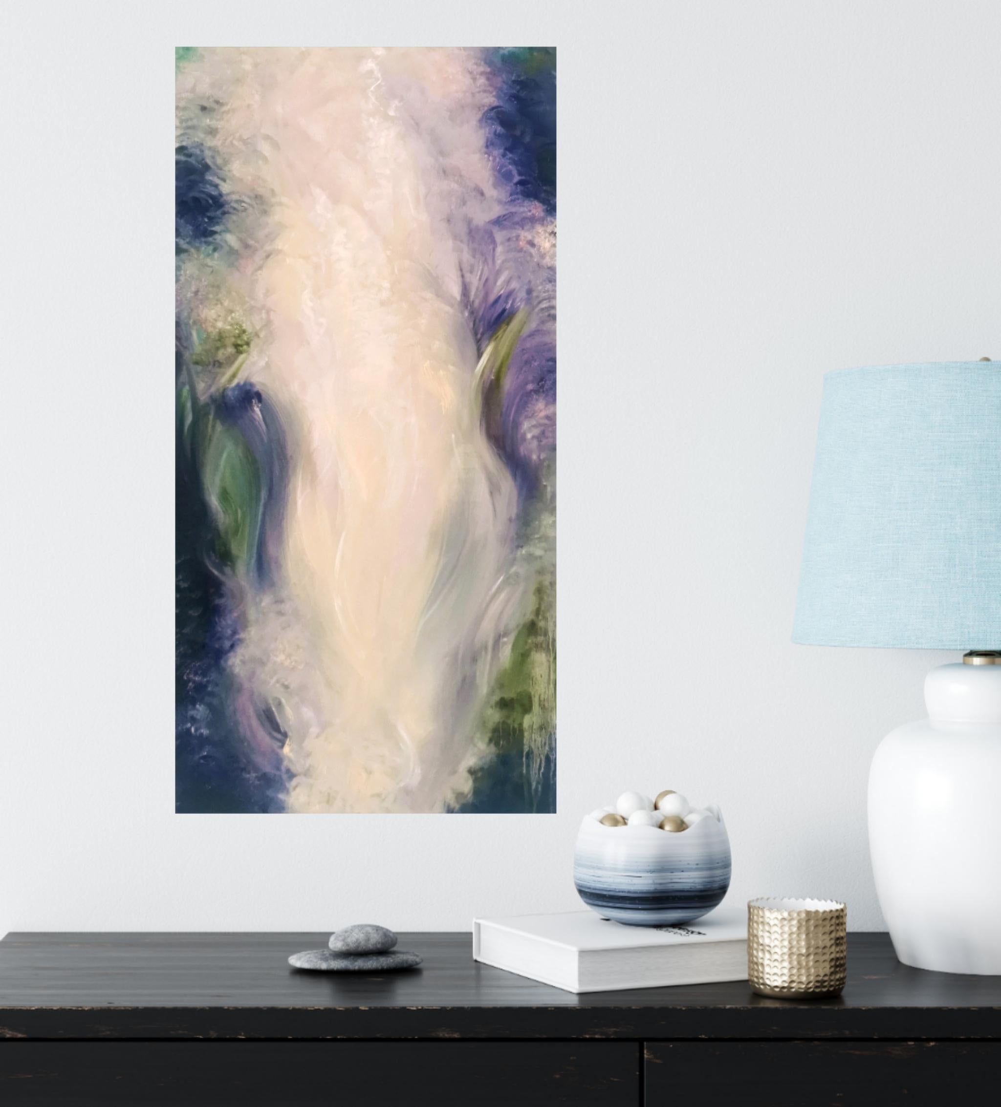 La nascita di ogni onda - Quadro astratto fluido di Nature in vendita 1
