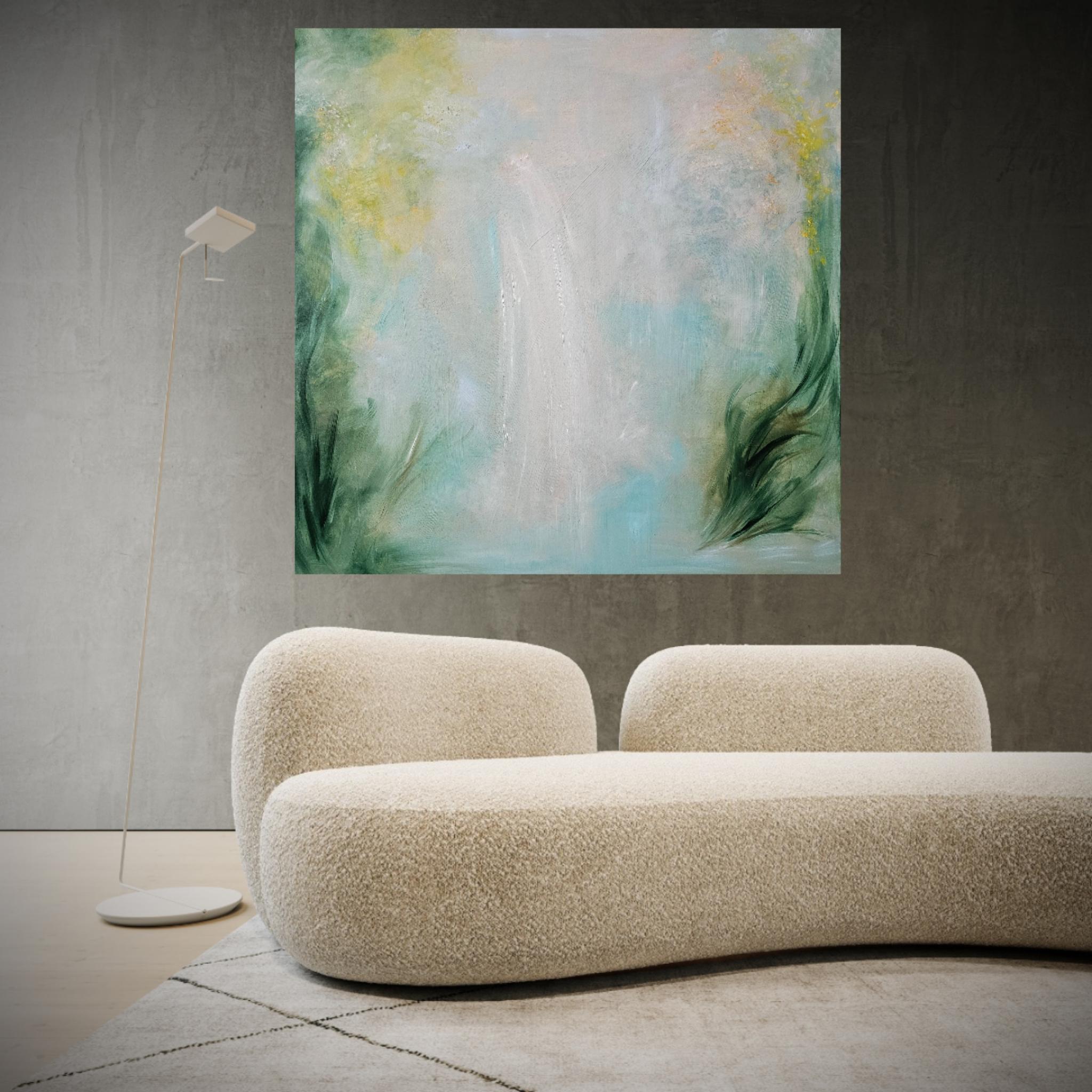 The Dreamer - Ethereal abstract landscape painting For Sale 11
