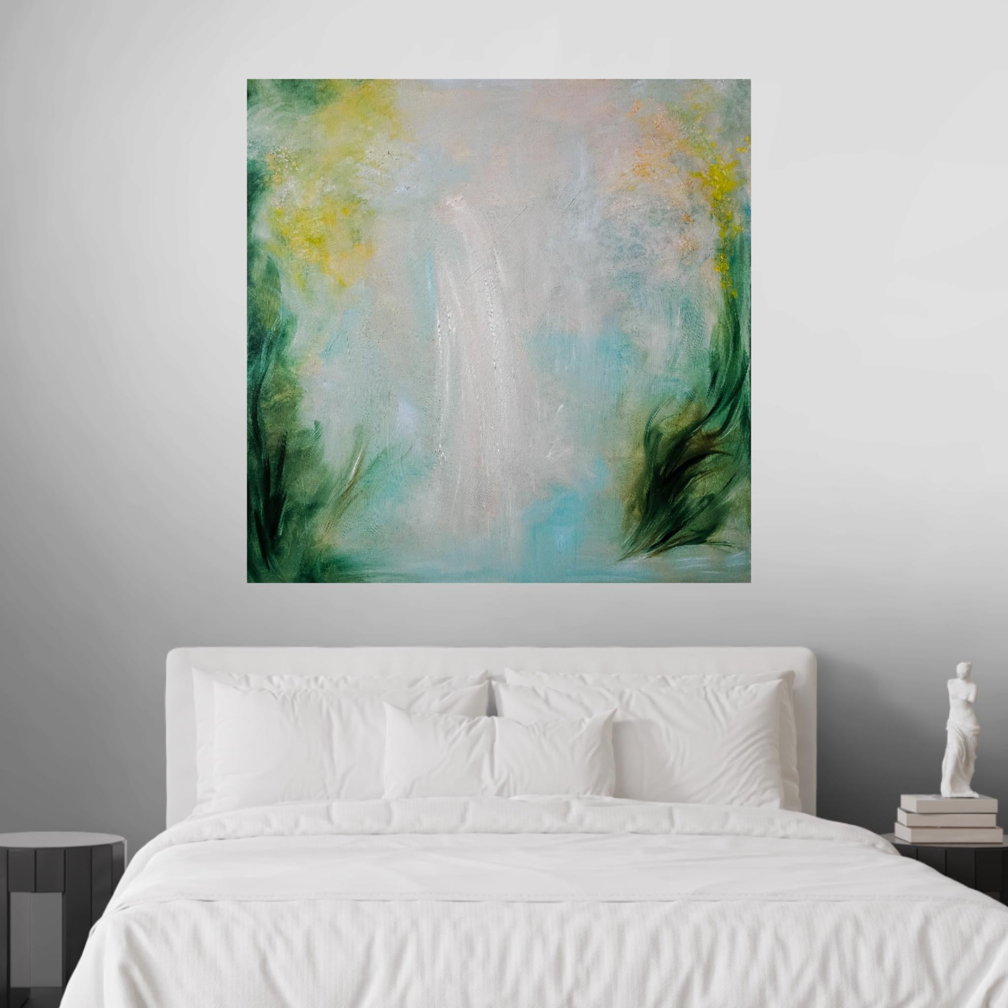 The Dreamer - Ethereal abstract landscape painting For Sale 1