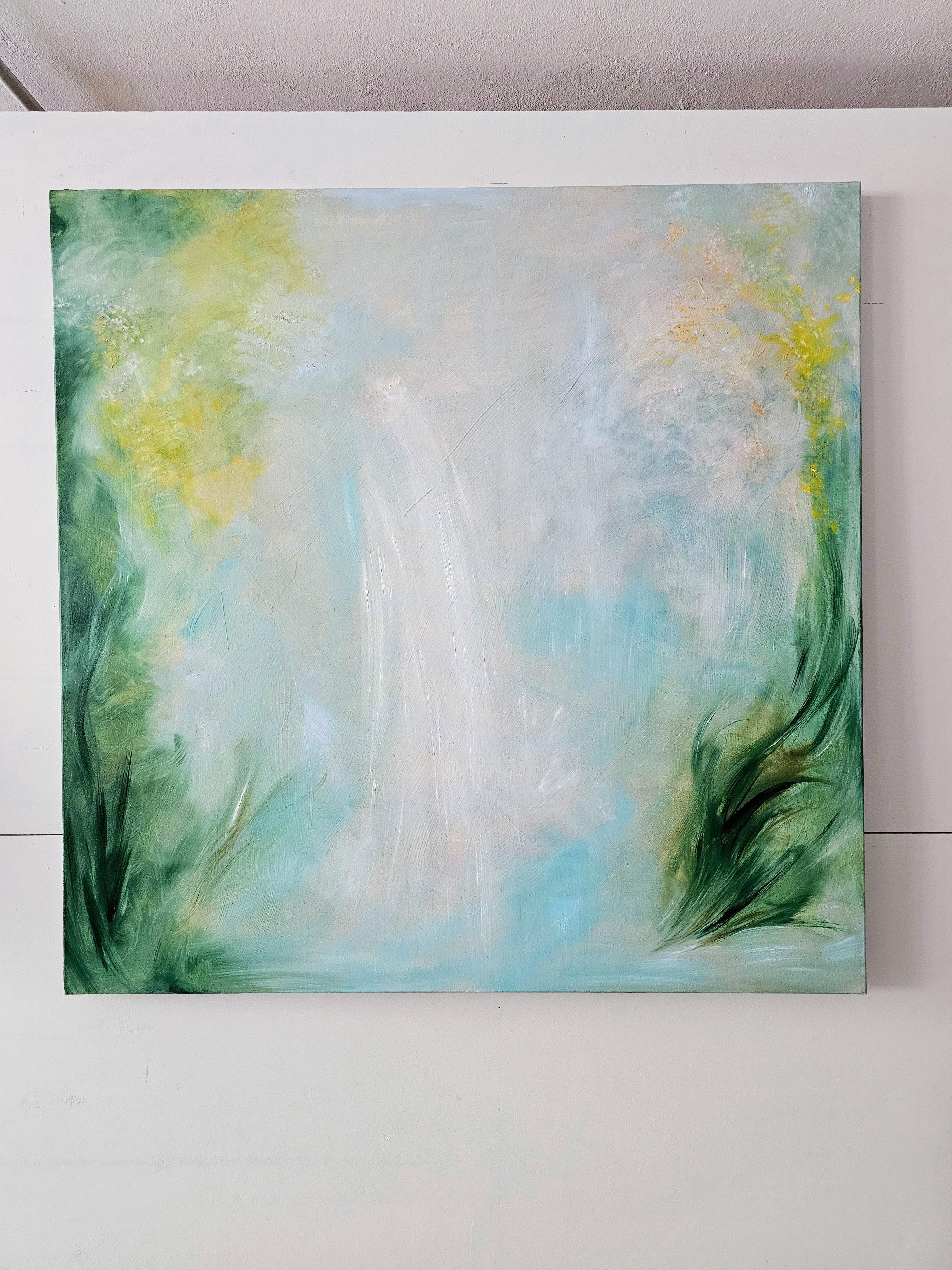 The Dreamer - Ethereal abstract landscape painting For Sale 3