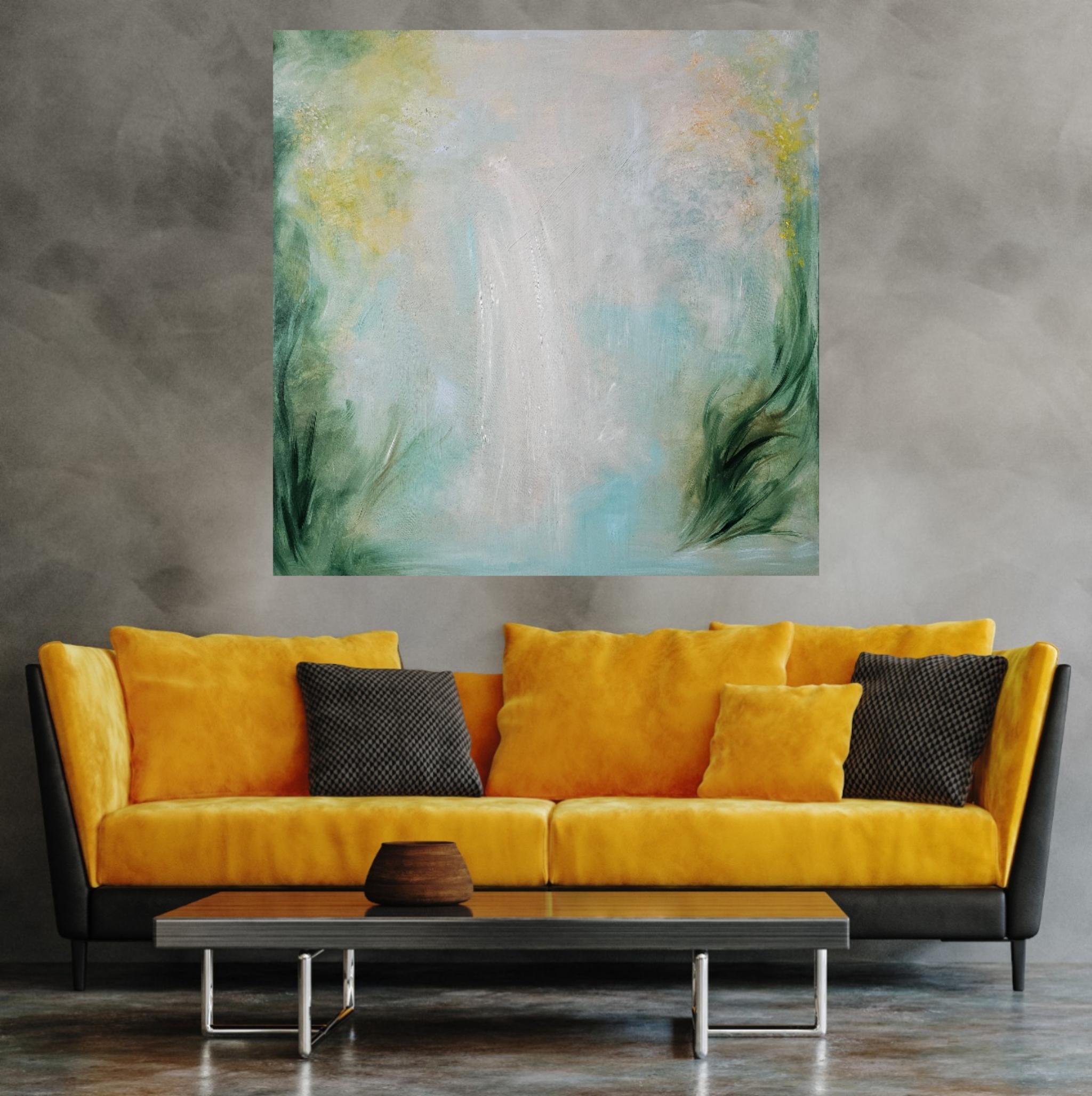 The Dreamer - Ethereal abstract landscape painting For Sale 12