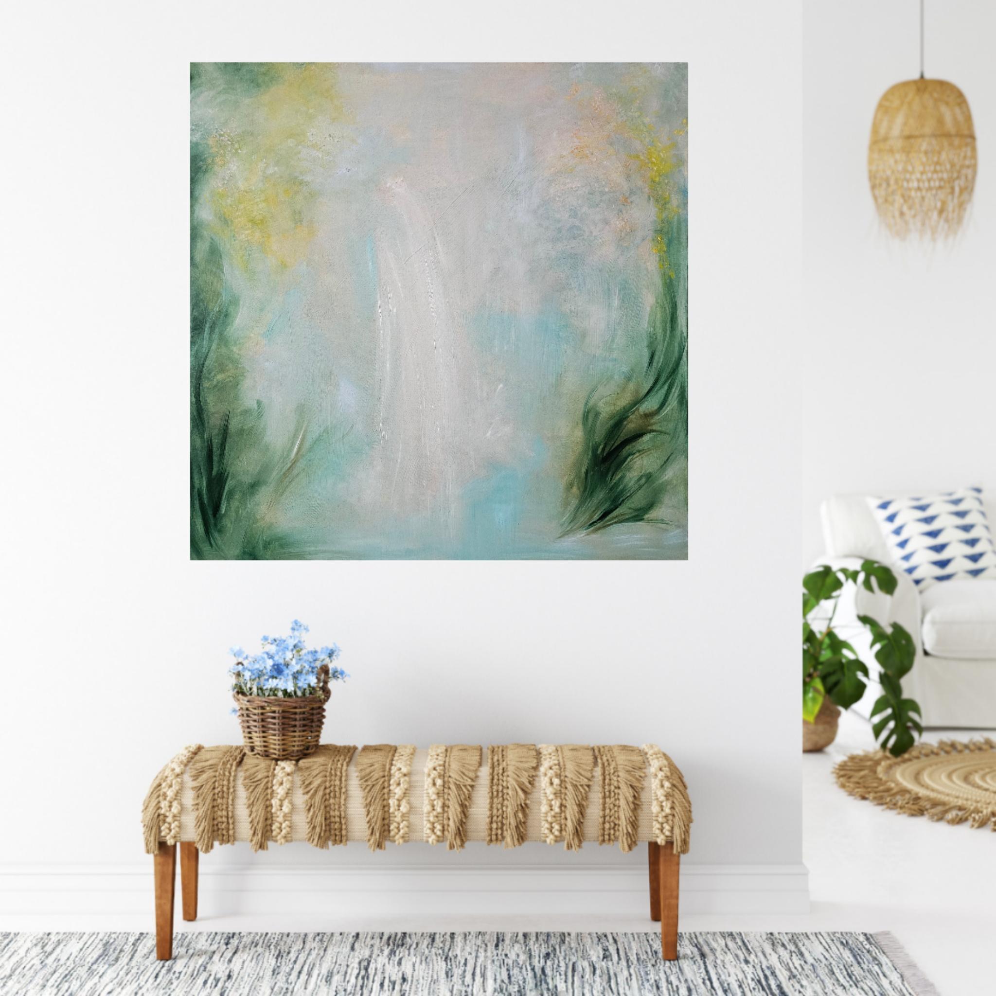 The Dreamer - Ethereal abstract landscape painting For Sale 13