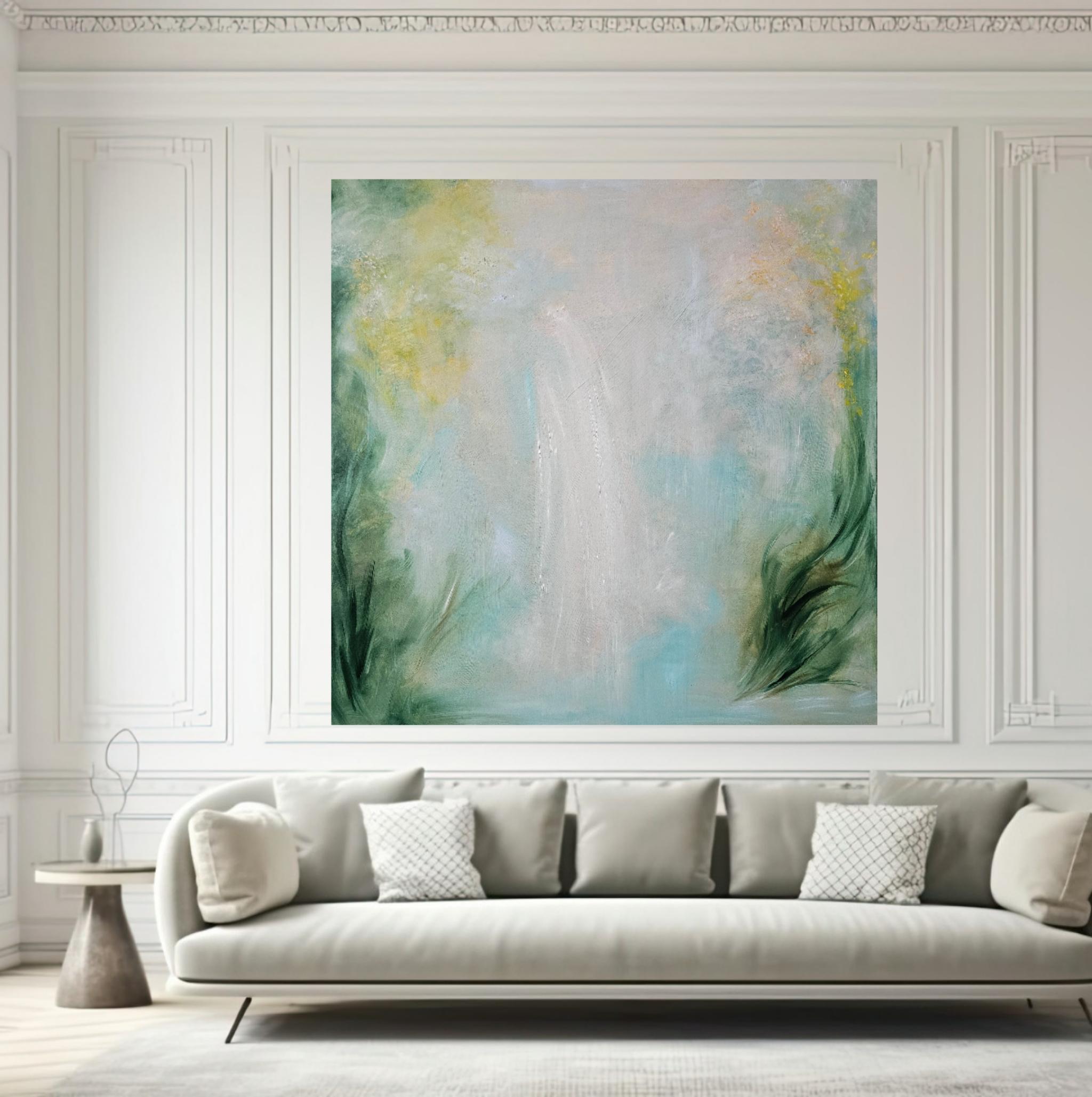 The Dreamer - Ethereal abstract landscape painting For Sale 14