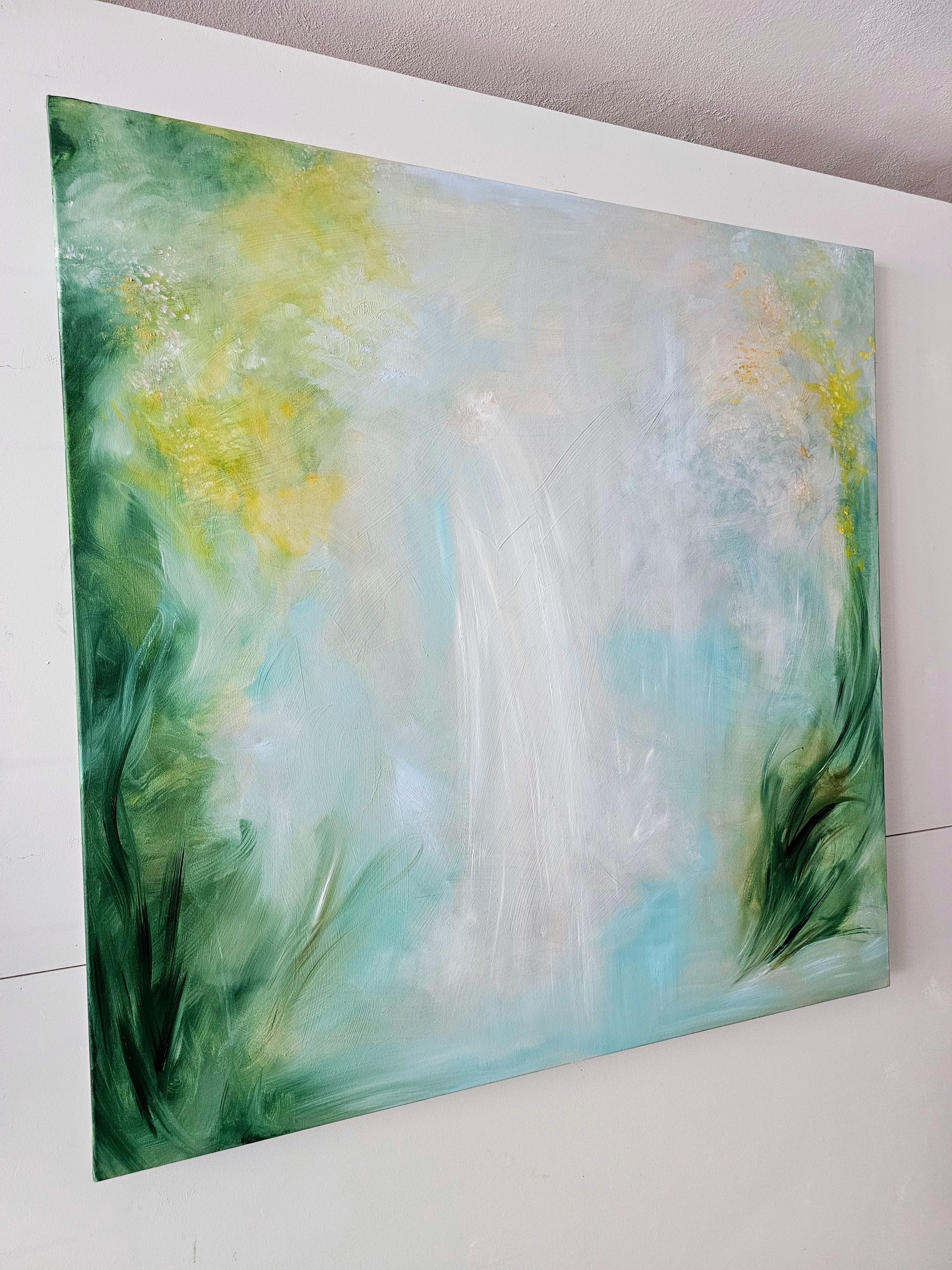 The Dreamer - Ethereal abstract landscape painting For Sale 2