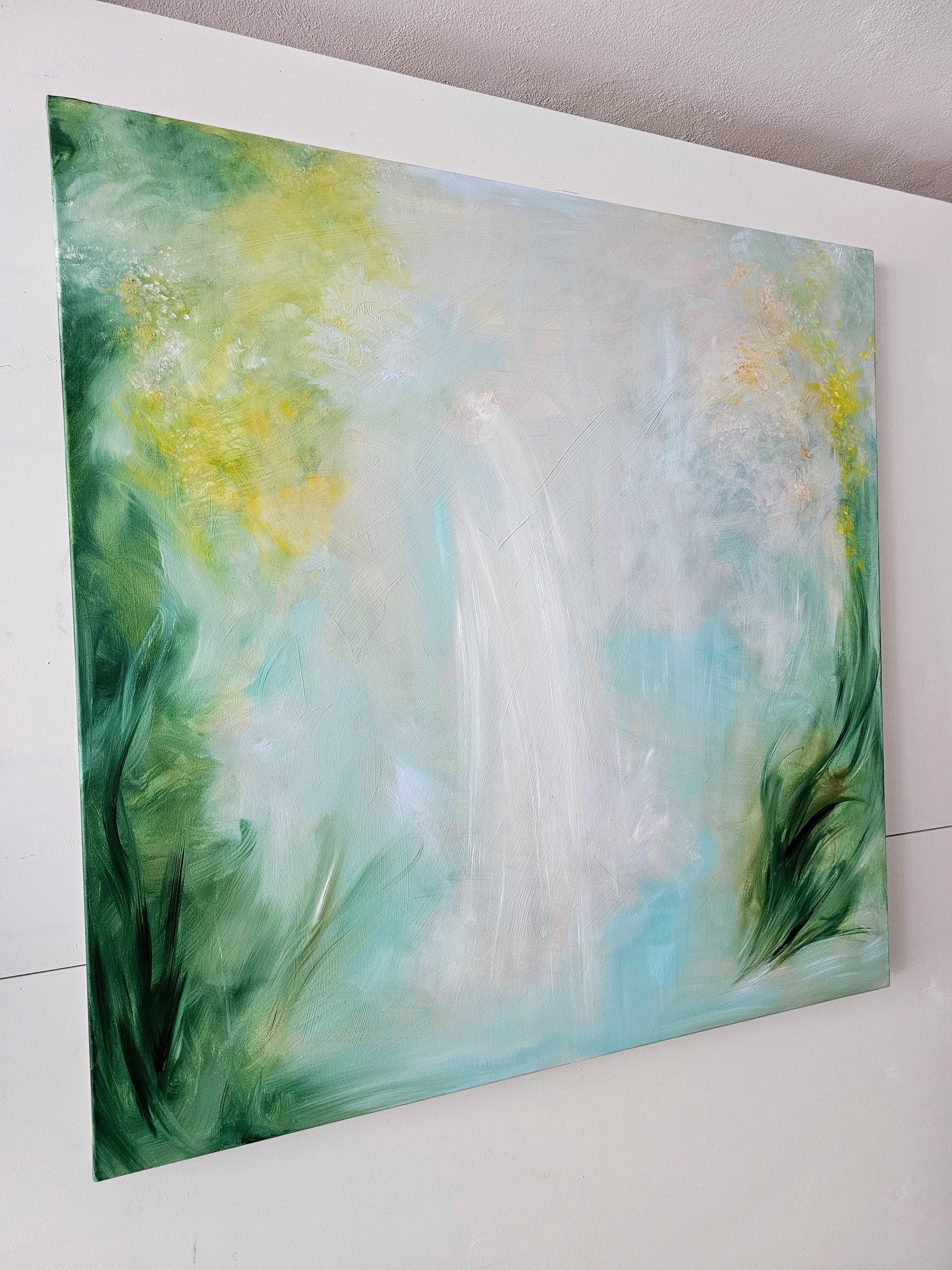 The Dreamer - Ethereal abstract landscape painting For Sale 5