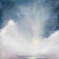 Il dono della luce in inverno - Quadro d'atmosfera astratto del cielo