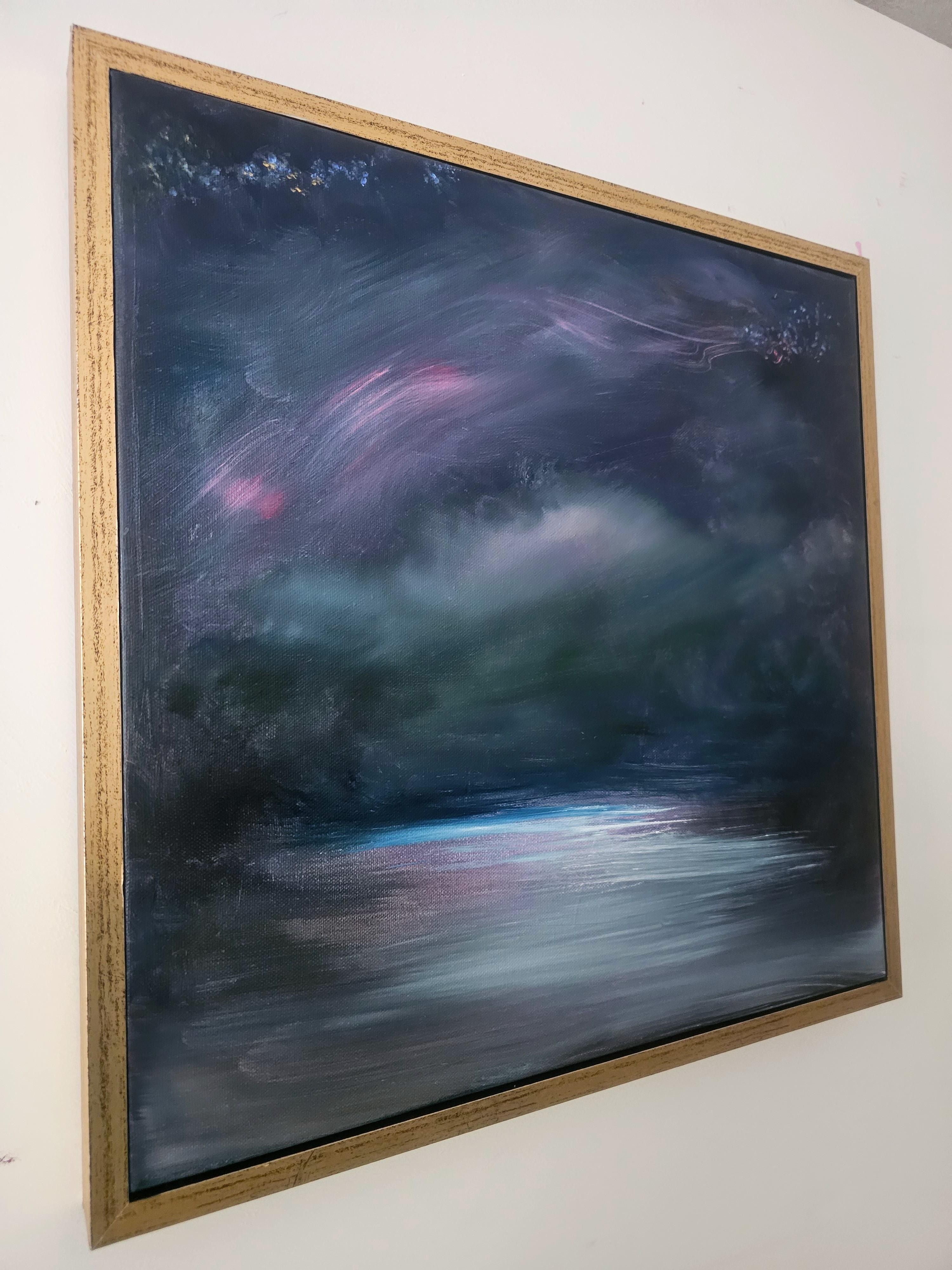 Un drammatico cielo notturno sul mare, 