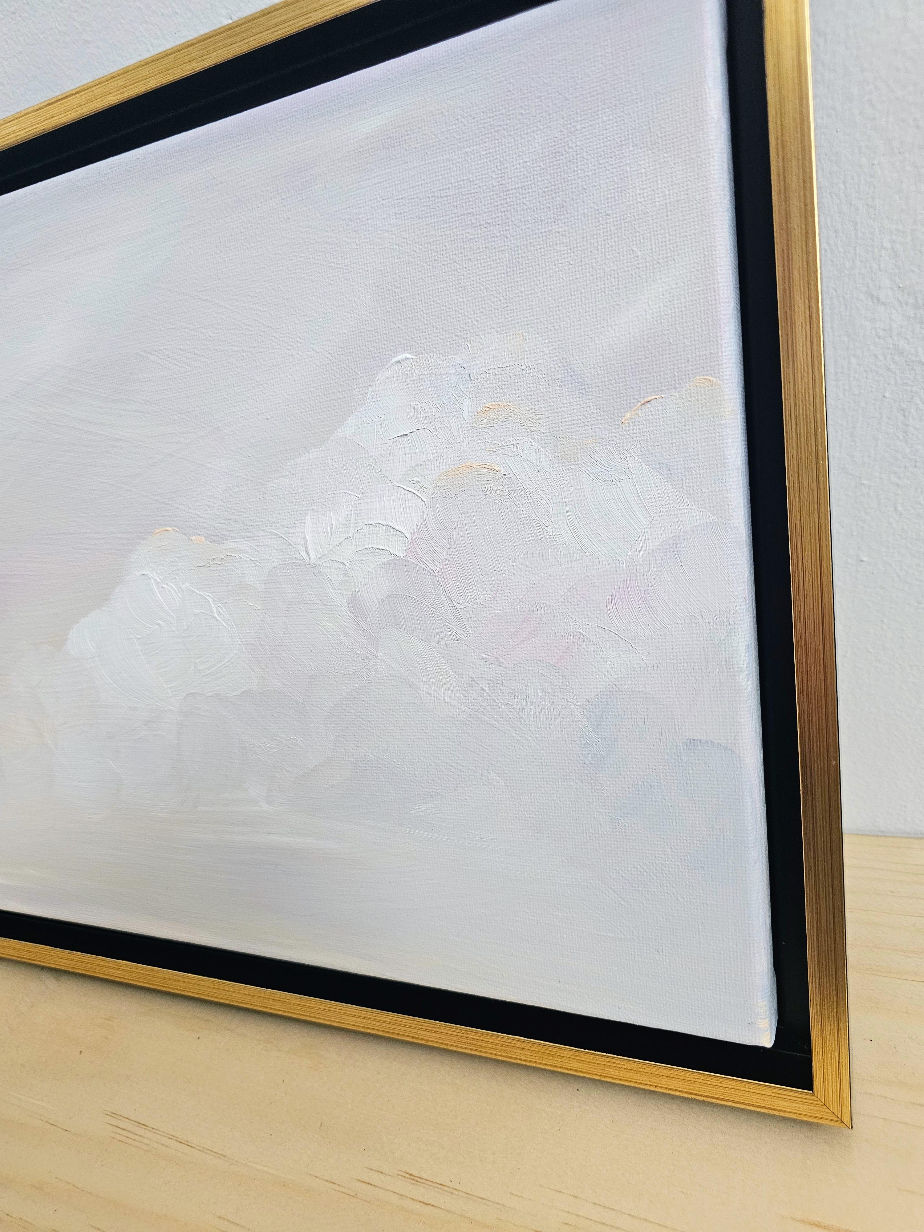 The Midwinter Sparrow - Minimalist atmospheric abstract winter landscape For Sale 8