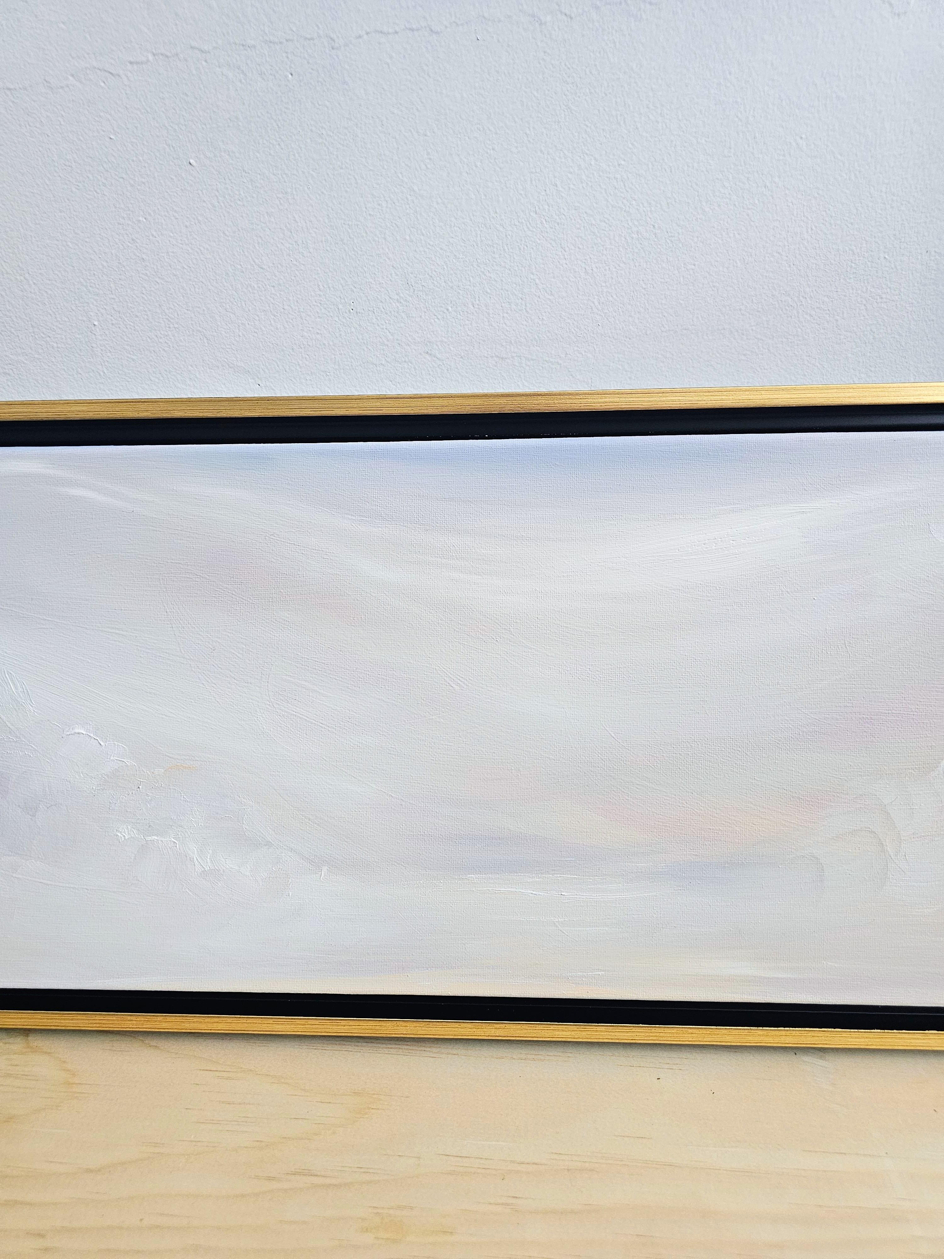The Midwinter Sparrow - Minimalist atmospheric abstract winter landscape For Sale 1