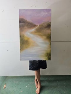 The River to the Ocean Goes - ethereal abstract landscape
