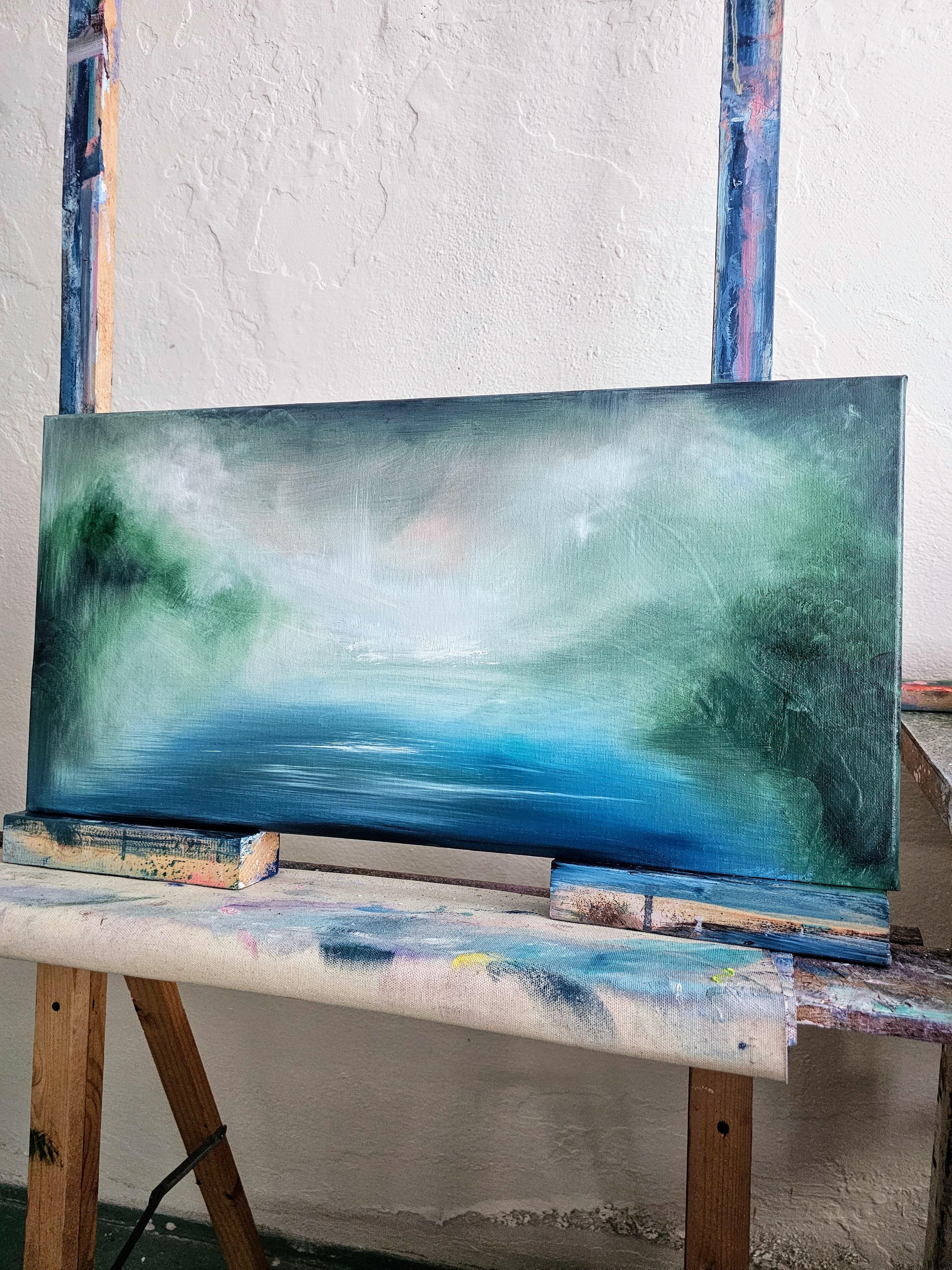 La quiete dell'acqua - Quadro astratto di paesaggio marino 3
