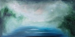 La quiete dell'acqua - Quadro astratto di paesaggio marino