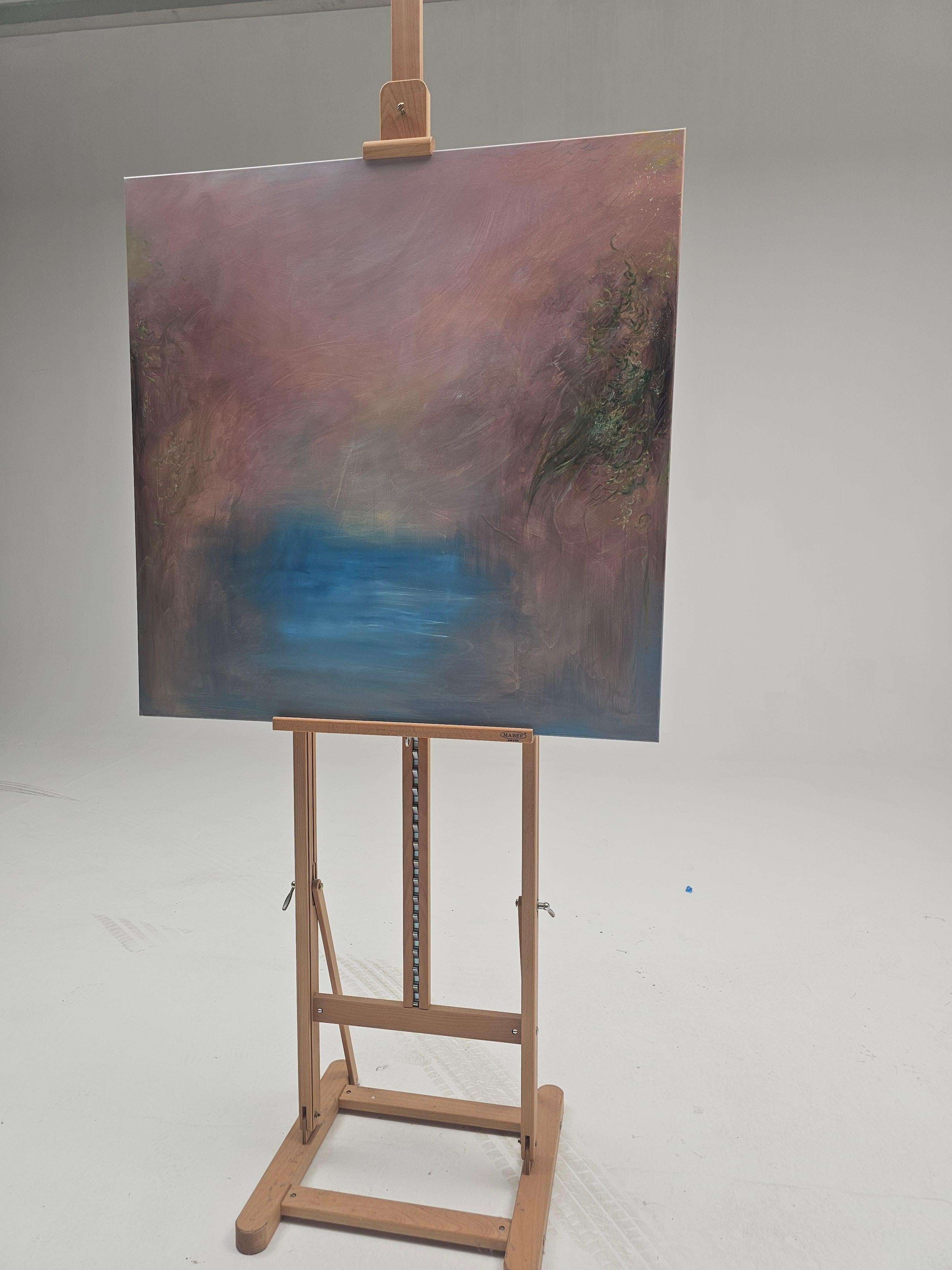 Una pintura del mítico lugar El Valle. Un armonioso y etéreo paisaje abstracto con un pasaje acuático.

Inspirado en el poema de Robert Frost:


