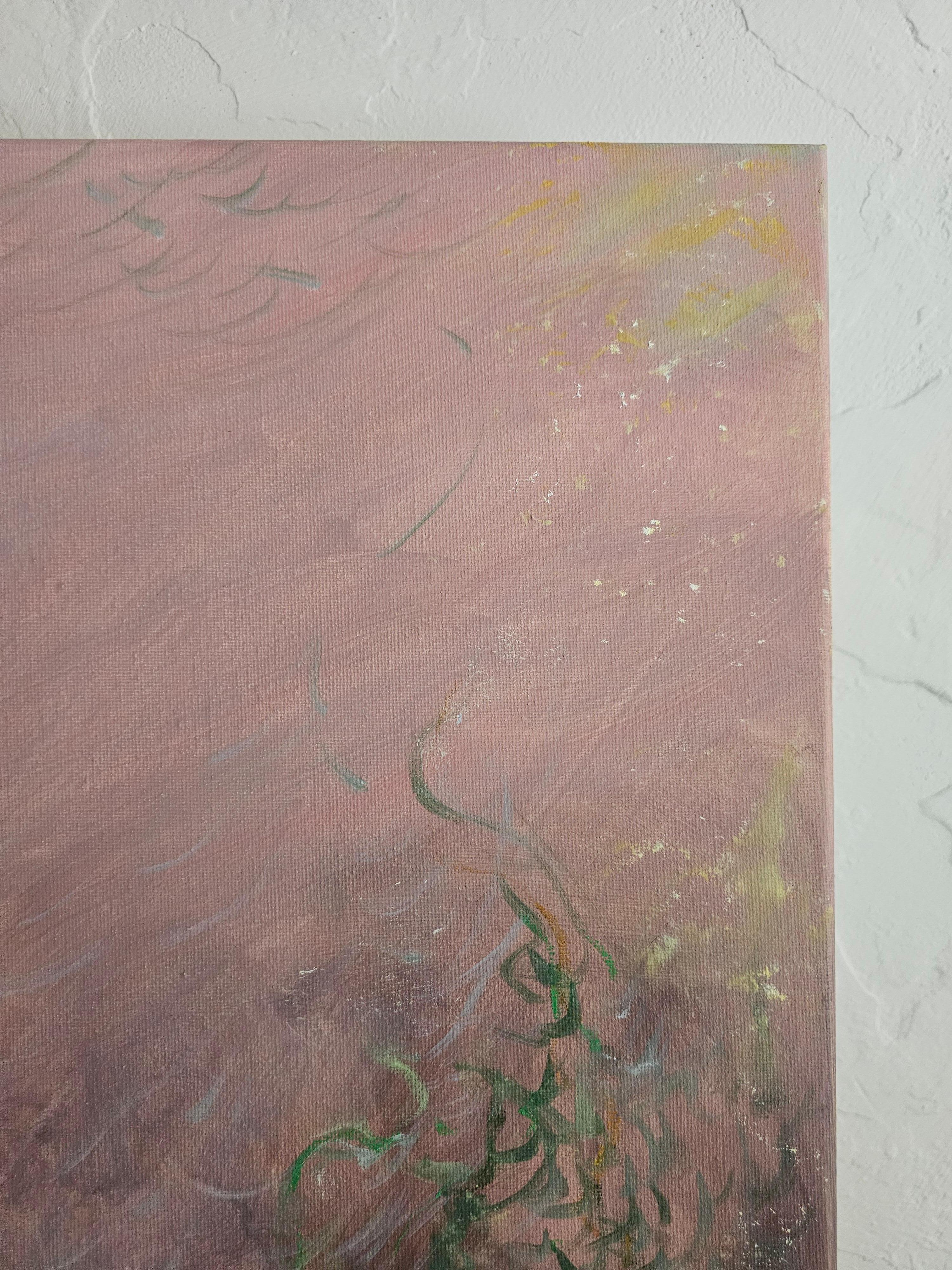 El Valle - Pintura abstracta atmosférica de paisaje en venta 7