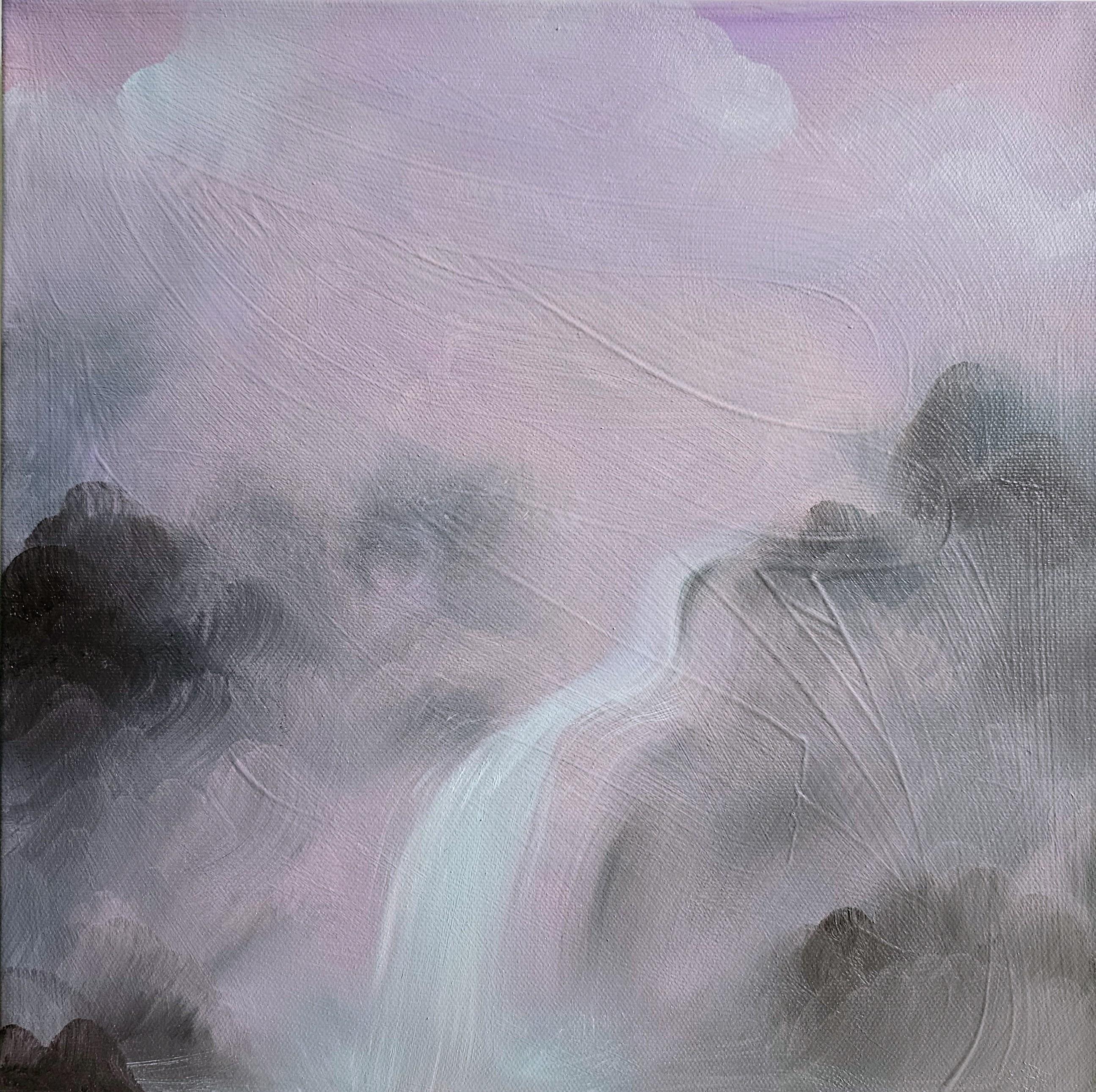 Tanzendes Wasser im Venn - (Zeitgenössisch), Painting, von Jennifer L. Baker