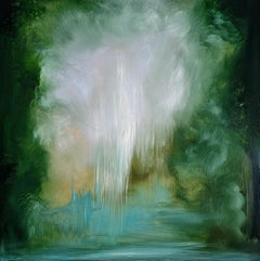 Dove appartengo - Greene & Greene & Greene, pittura astratta di paesaggio fluviale