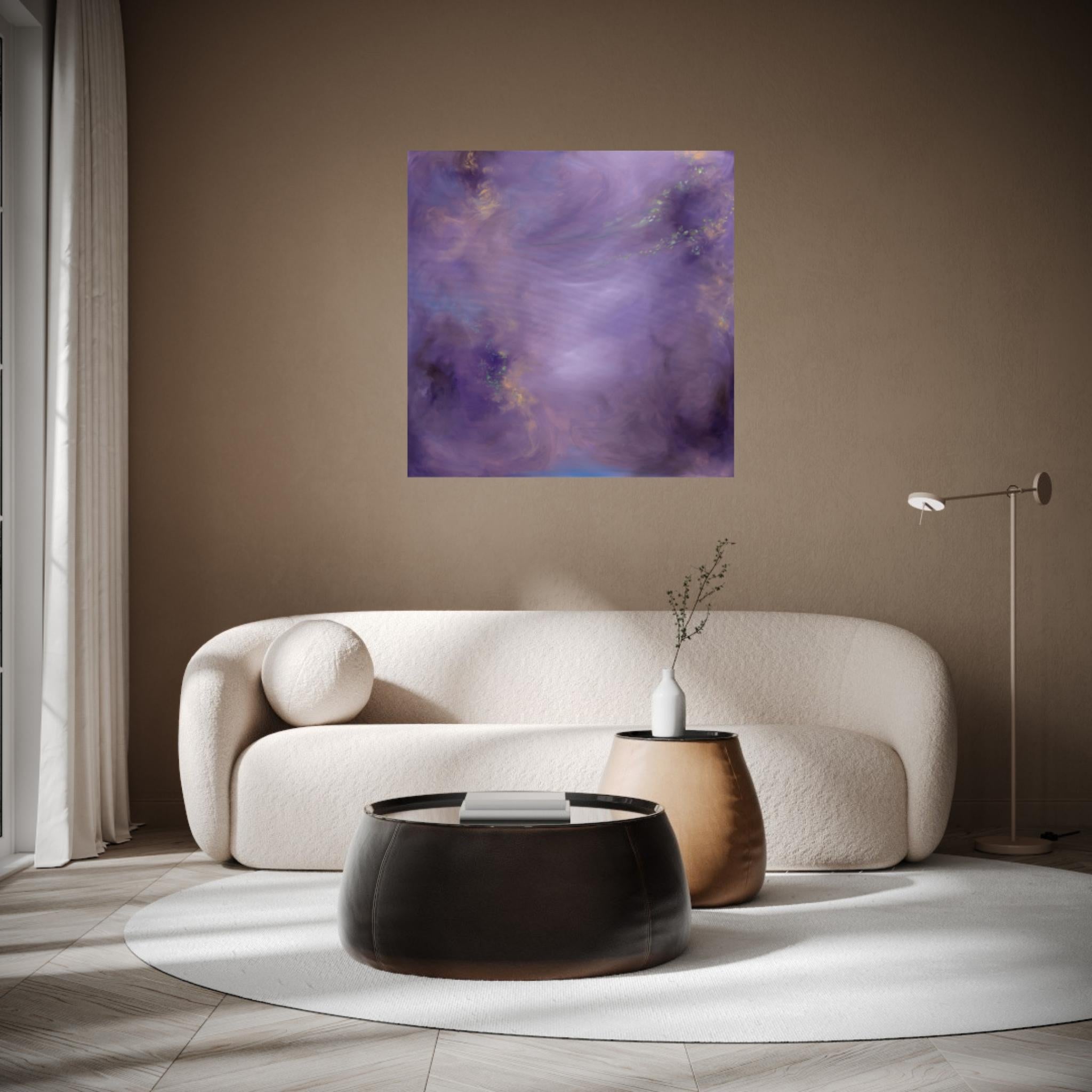 Whimsical - Paesaggio floreale astratto morbido e d'atmosfera in vendita 12