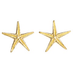 Jennifer Liang 14 KT Gold Large Sea Star Earrings