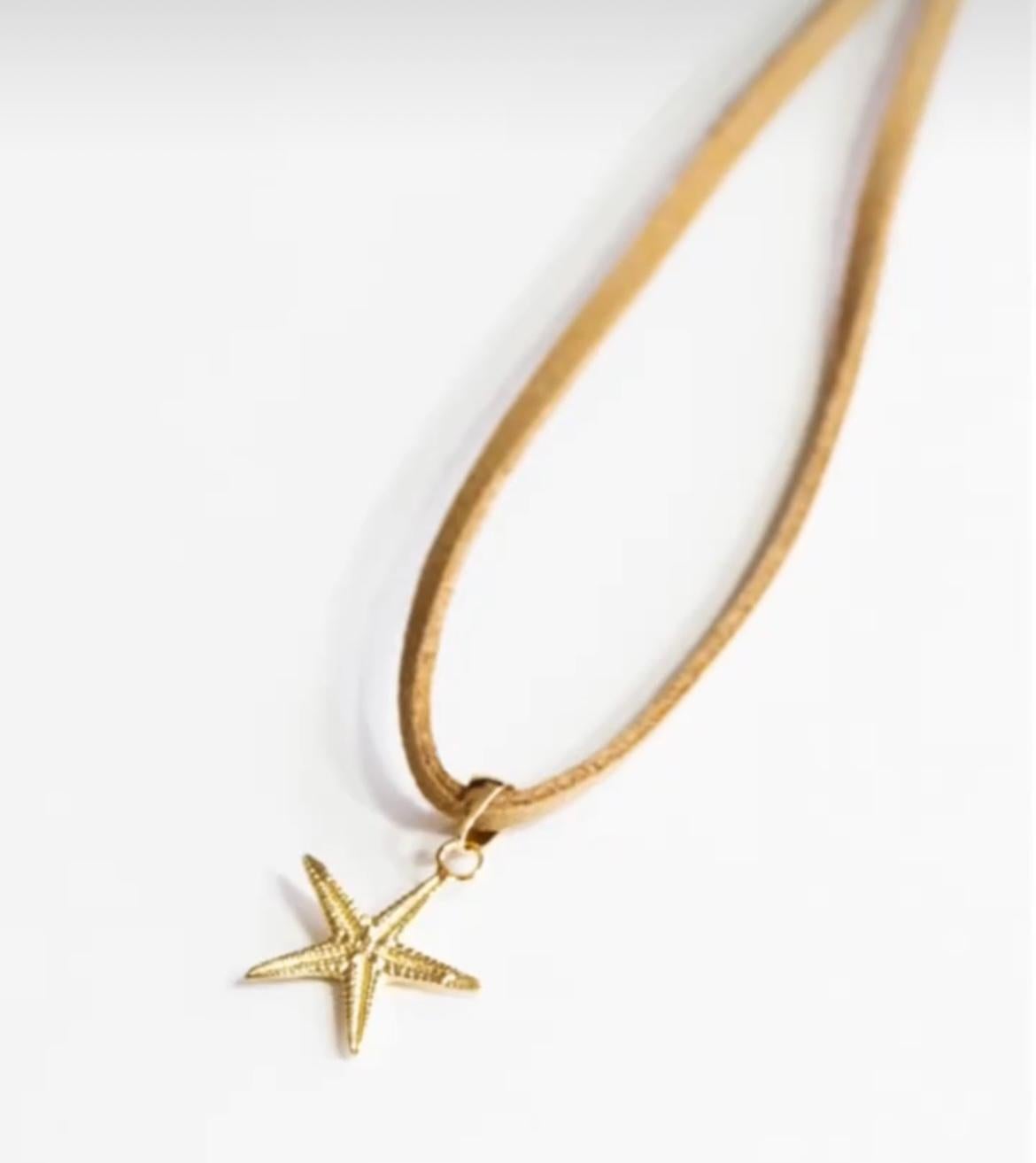 Jennifer Liang Small Sea Star Charm in oro 14 KT in vendita 1