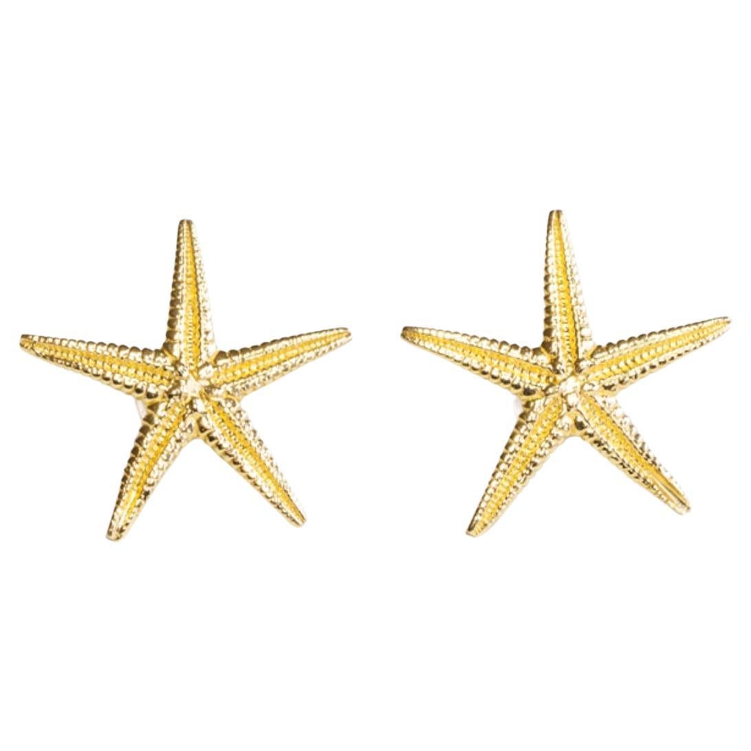 Jennifer Liang 14 KT Gold Small Sea Star Earrings