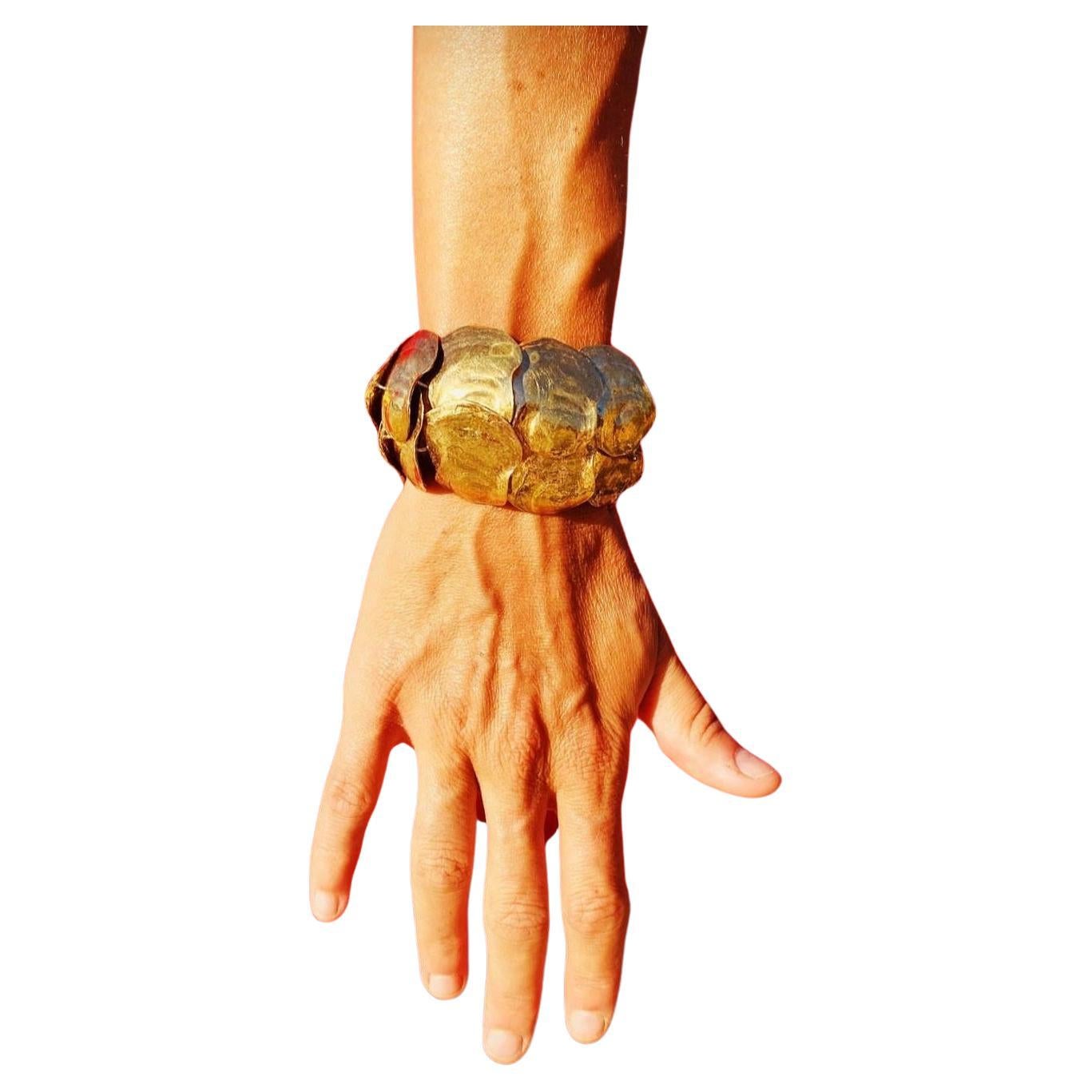 Jennifer Liang Gold Vermeil Jingle Shell Cuff