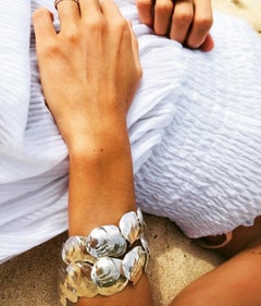 Jennifer Liang Sterling Silver Jingle Shell Cuff