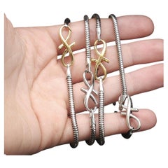Jennifer Lopez JLRY 925 Sterling Silver Infinity Bracelet Set of 4 Two Tone 32g