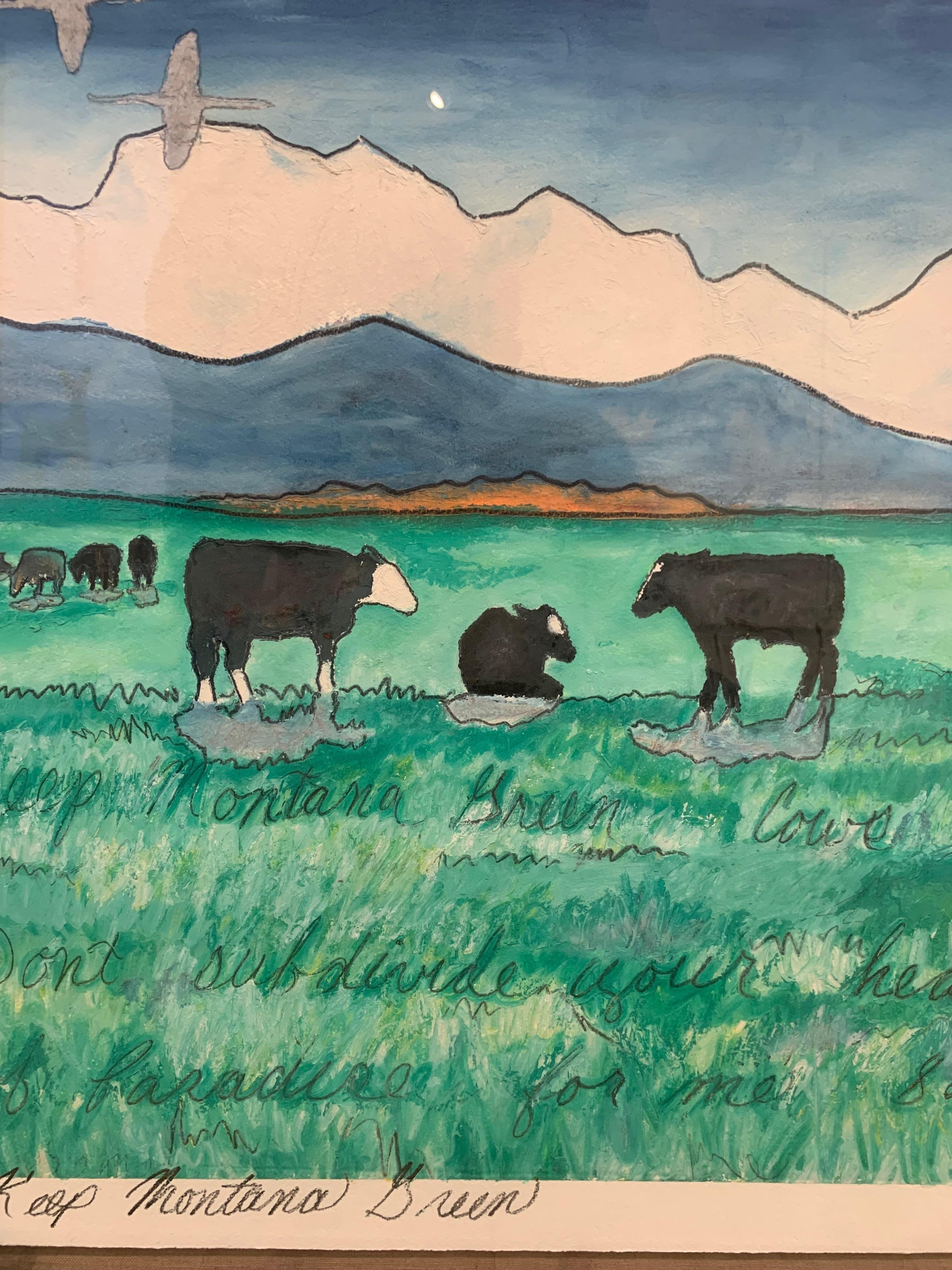 Keep Montana Green - Painting by Jennifer Lowe