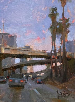 "Under the 110" (2008) By Jennifer McChristian, Original Oil Painting of City