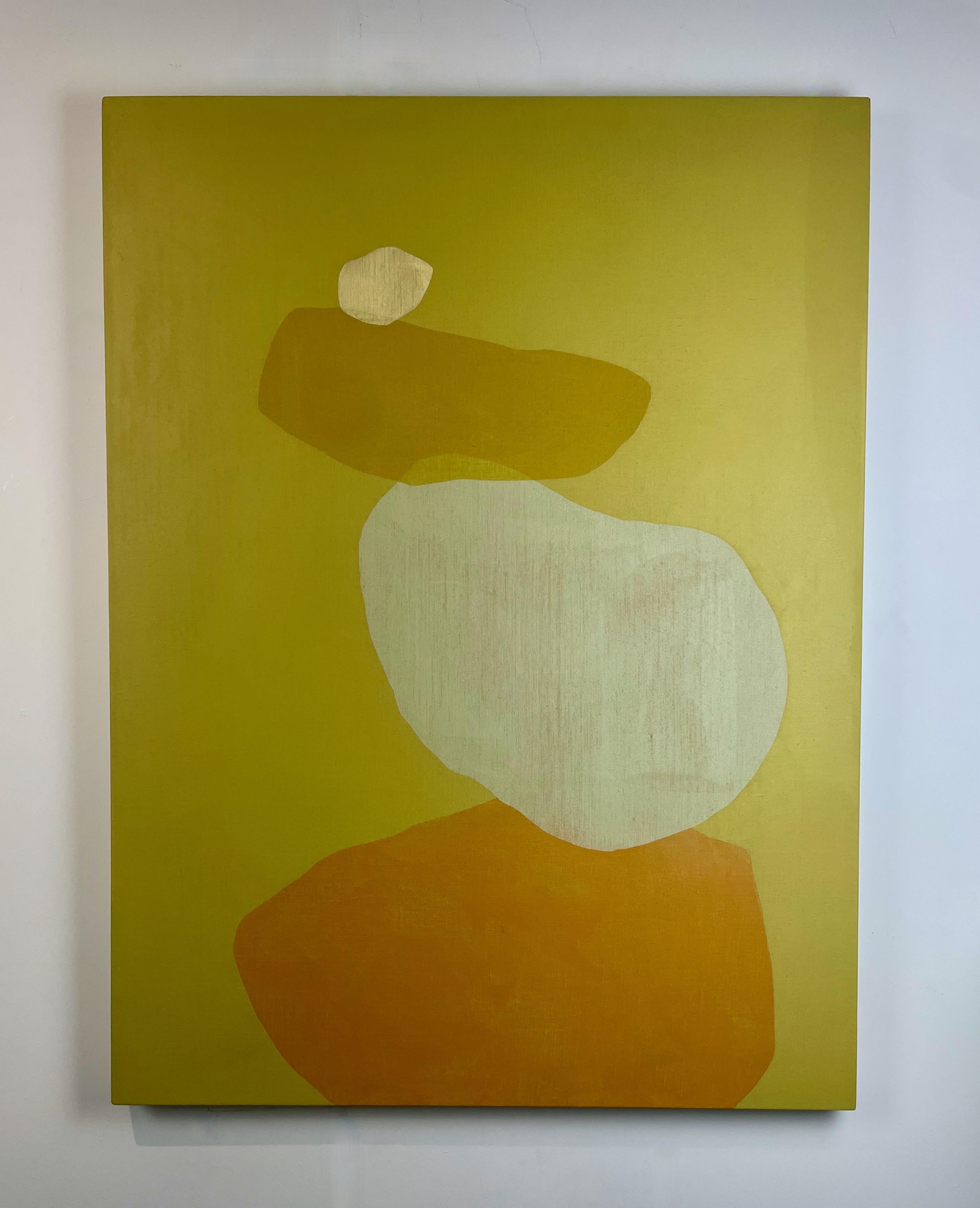 „Cairns 8“, abstraktes Gemälde von Jennifer McGregor (40x30