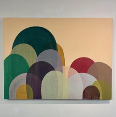 "Hills 155", abstract painting by Jennifer McGregor (76x102"), 2023