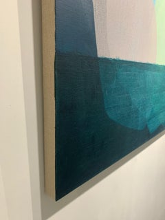 "Iceberg 11", abstract painting by Jennifer McGregor (40x48"), 2023