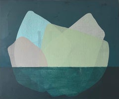 „Iceberg 11“, abstraktes Gemälde von Jennifer McGregor (40x48"), 2023