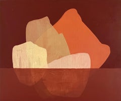 „Iceberg 12“, abstraktes Gemälde von Jennifer McGregor (40x48"), 2023