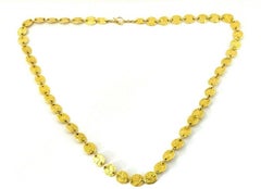 Jennifer Meyer Gold Chain Necklace Hammered