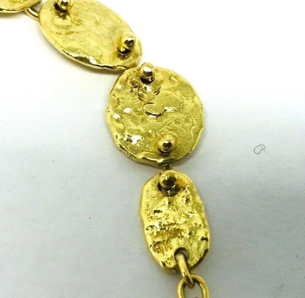 Jennifer Meyer Gold Chain Necklace Hammered 2