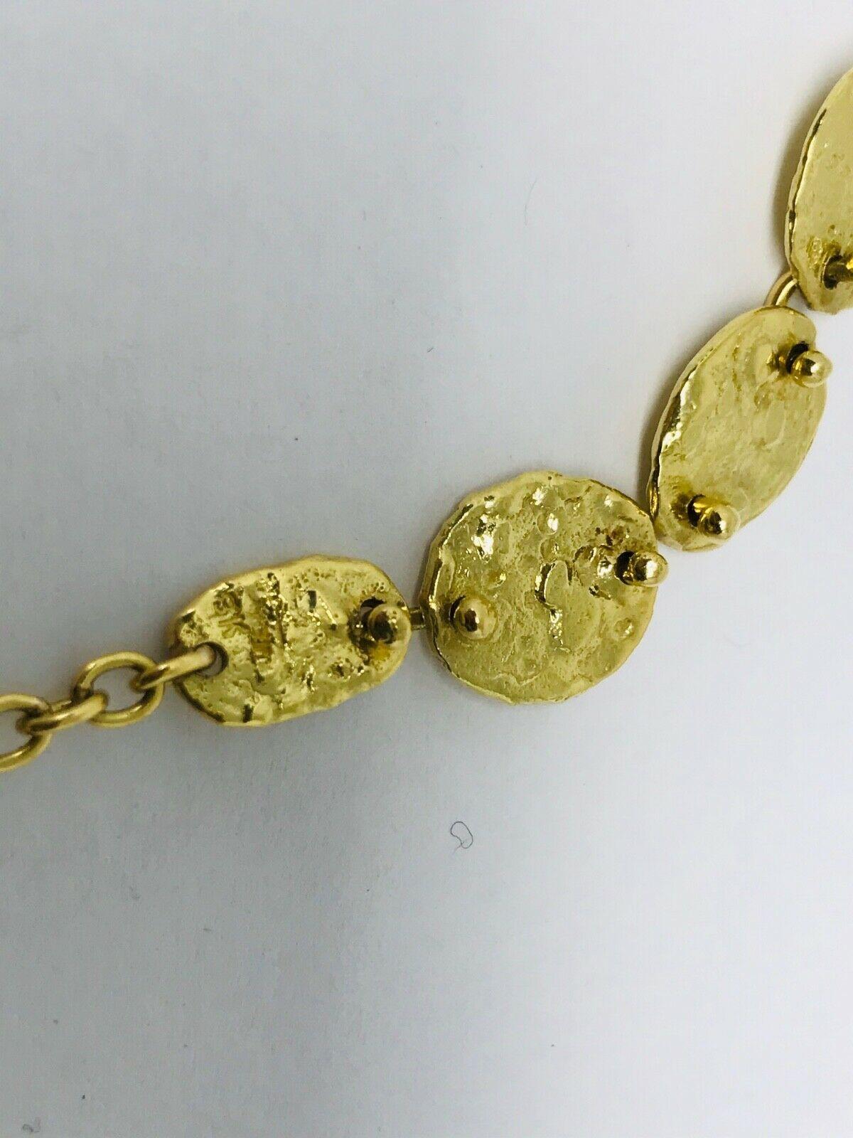 Jennifer Meyer Gold Chain Necklace Hammered 3