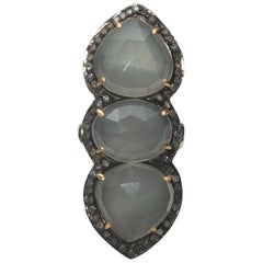 Jennifer Miller Diamond & Clear Stone Ring