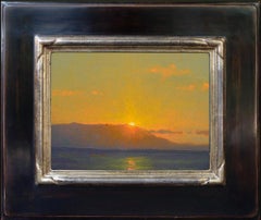 Festive Sunset by Jennifer Moses. Seascape oil painting. 