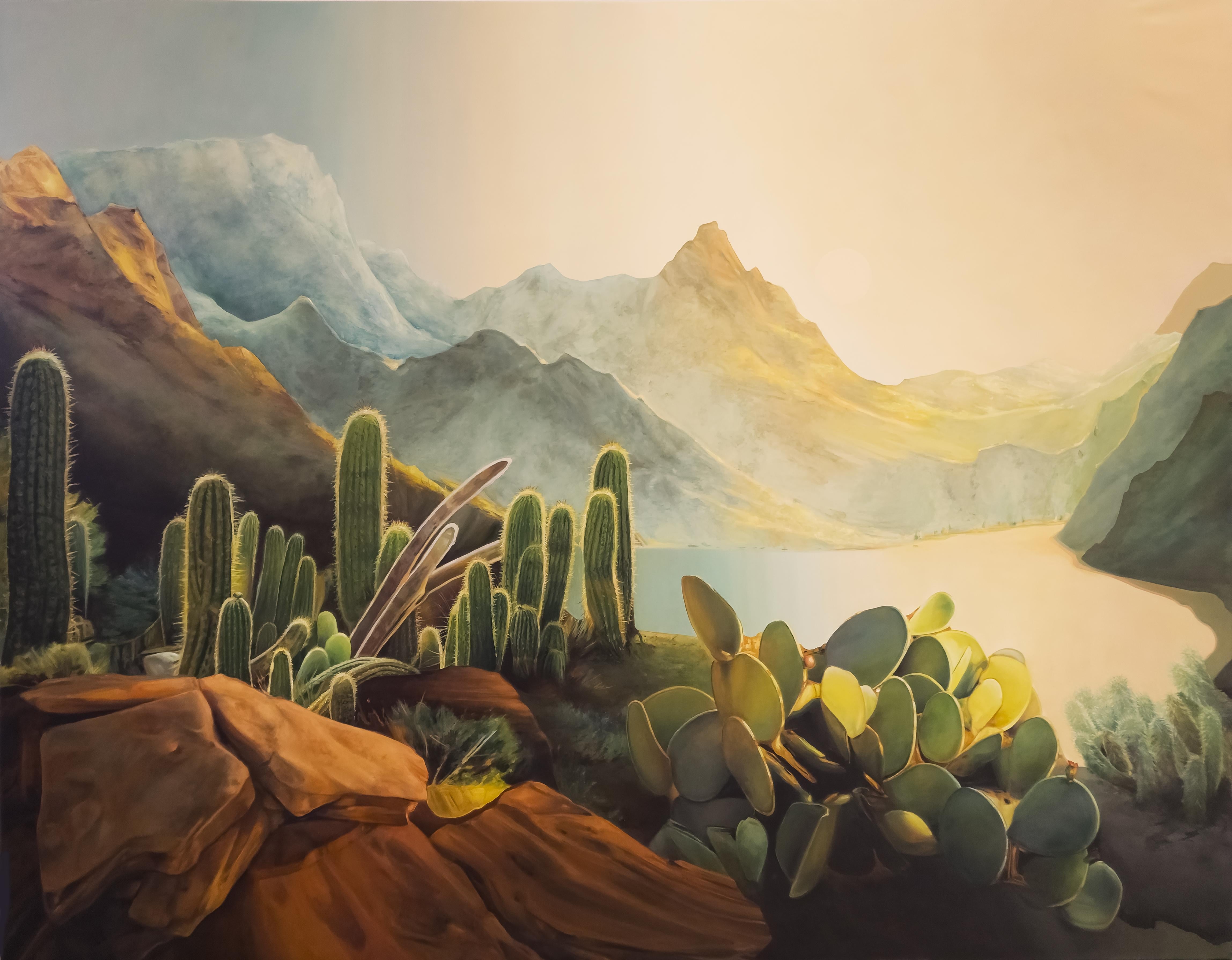 Jennifer Nehrbass Landscape Painting - A Valley for Claire