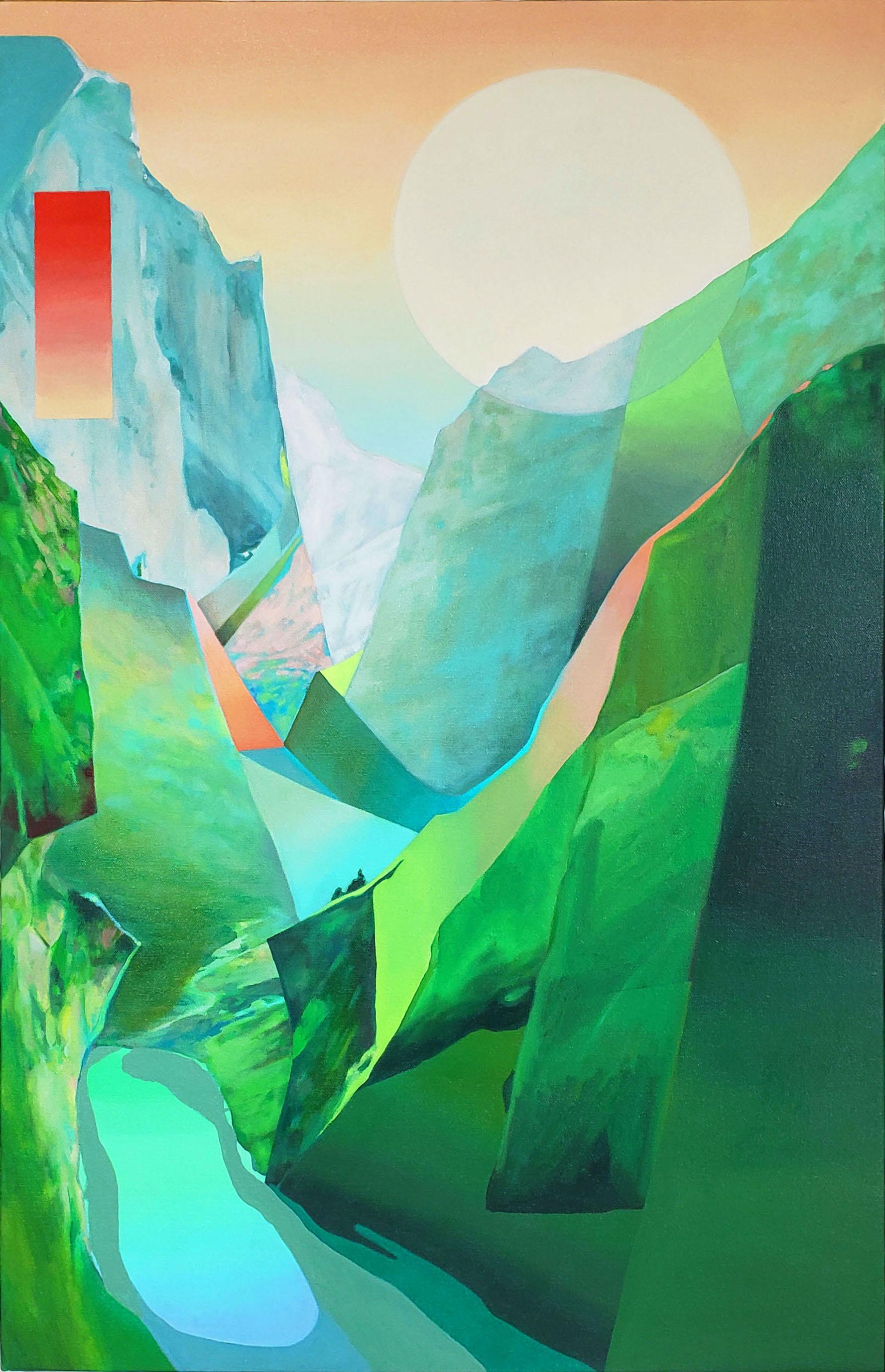 Jennifer Nehrbass Landscape Painting - Chase The Light