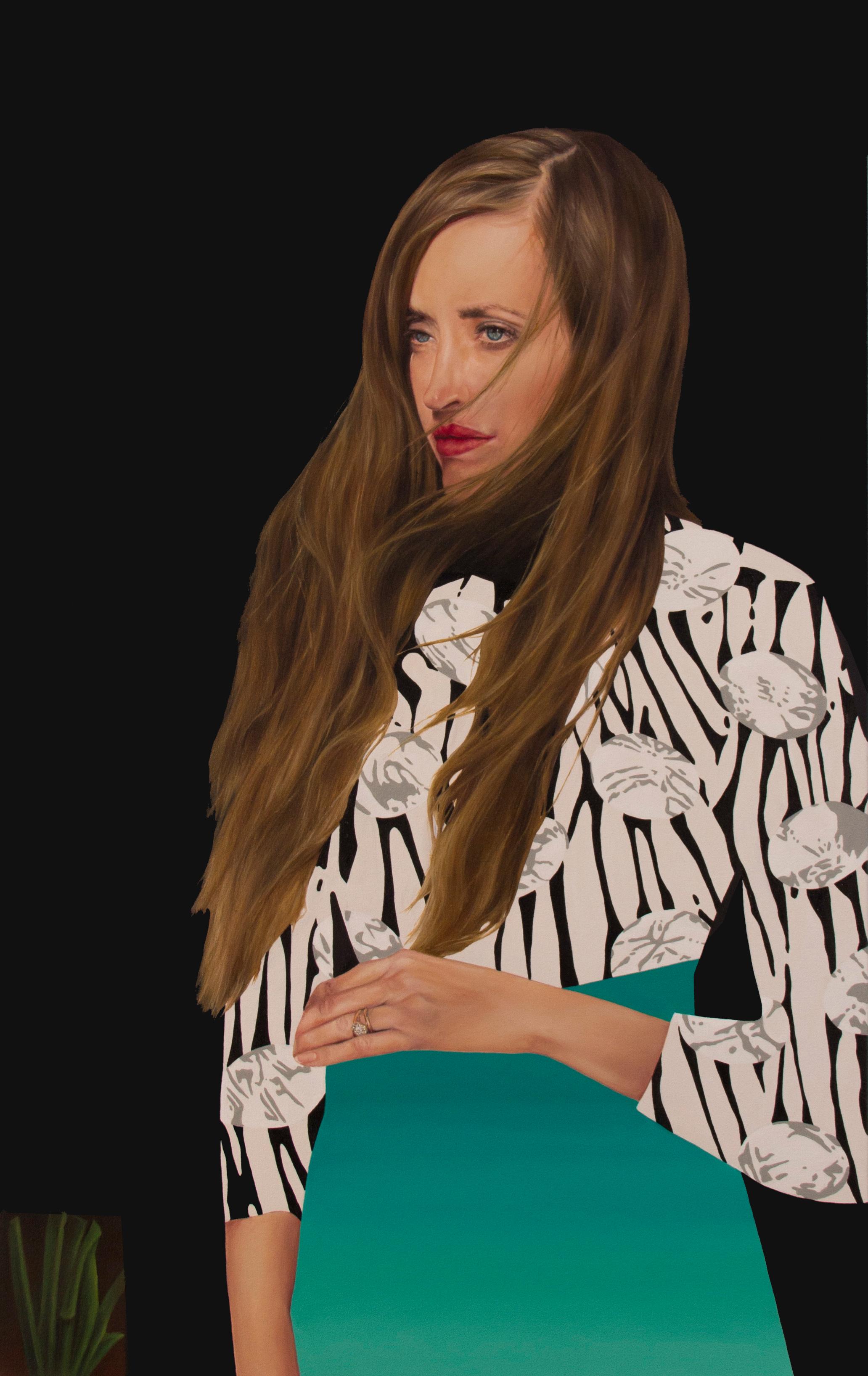 Jennifer Nehrbass Portrait Painting - Scarlet