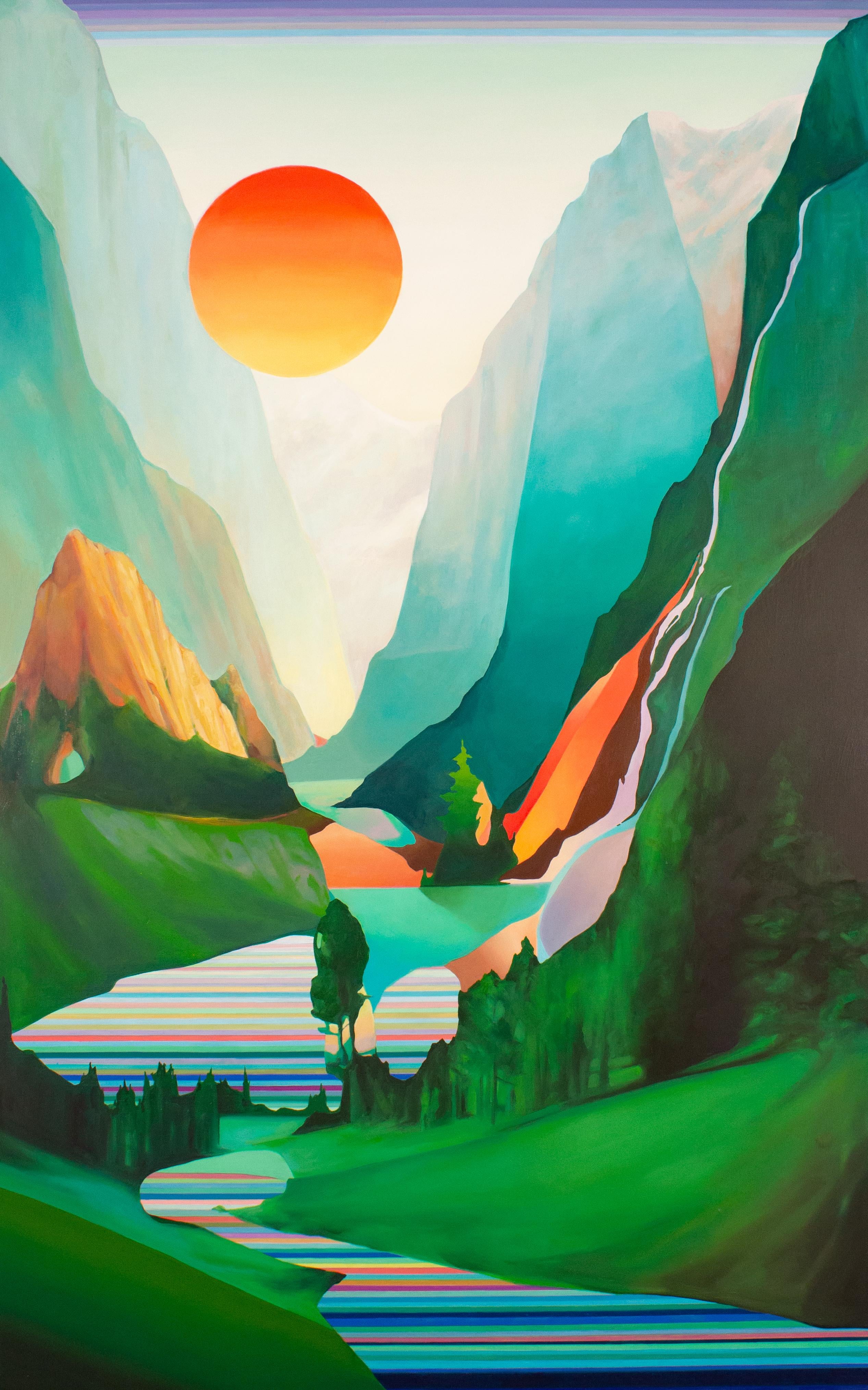 Jennifer Nehrbass Landscape Painting - Strange Light