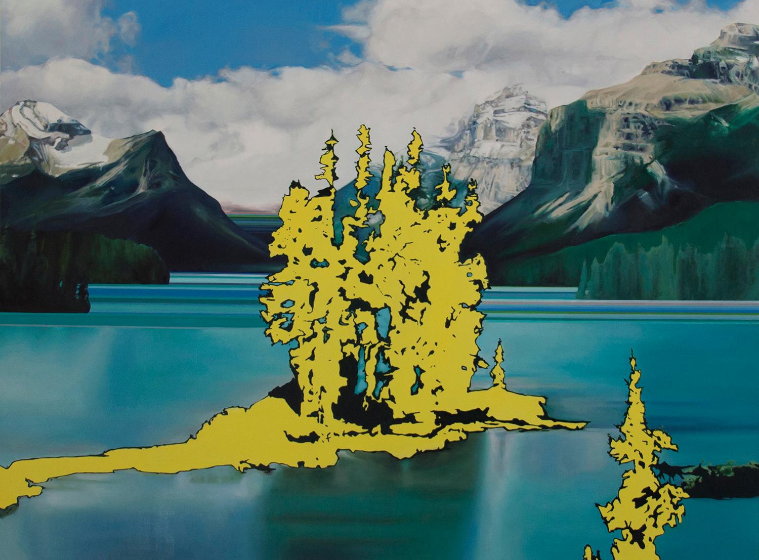 Jennifer Nehrbass Landscape Painting - Yellow Pines