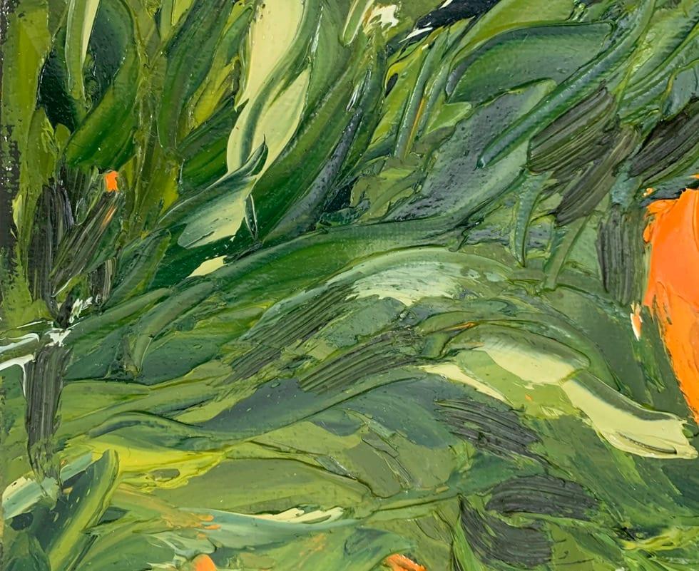 Naranjas, óleo sobre lienzo de Jennifer Pellegrino en venta 2
